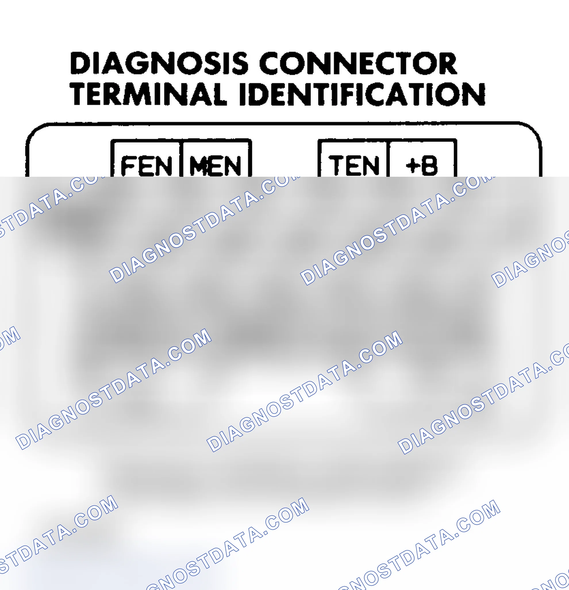 Scheme 6: DIAGNOSIS CONNECTOR TERMINAL IDENTIFICATION