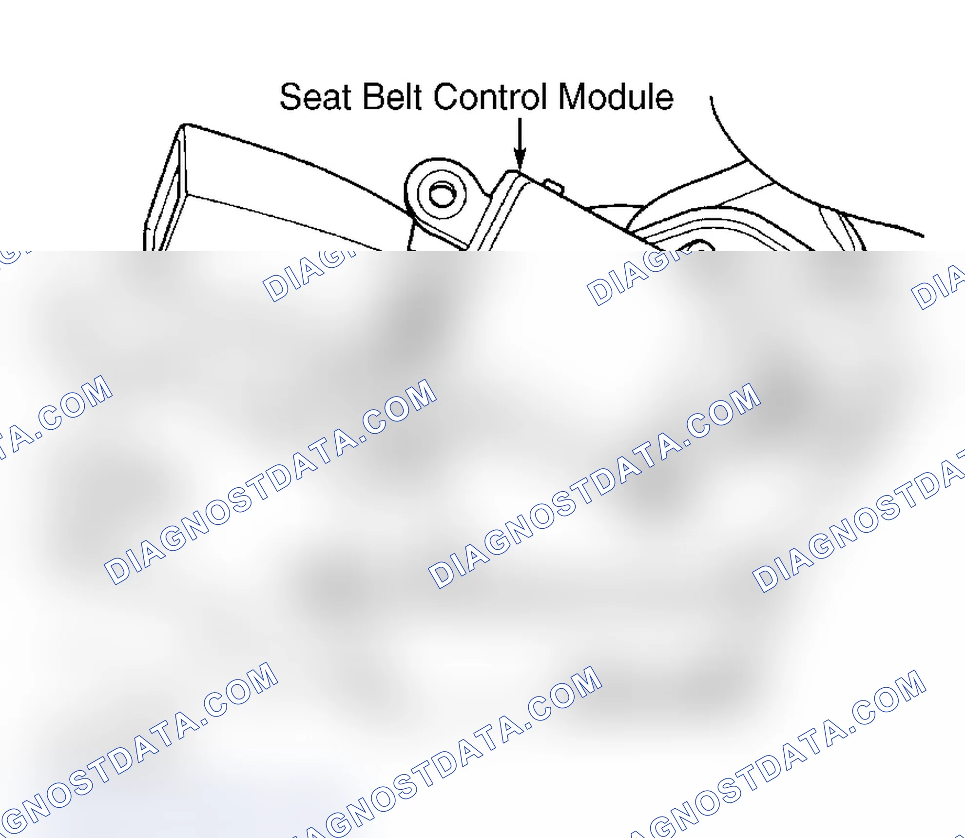 Scheme 21: Locating Seat Belt Control Module