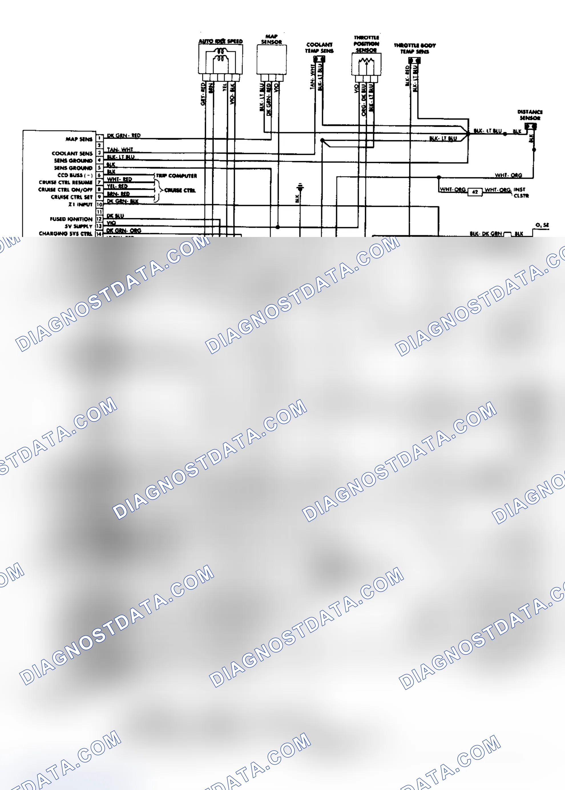 Scheme 5: MPFI System Wiring Diagram (3.0L)
