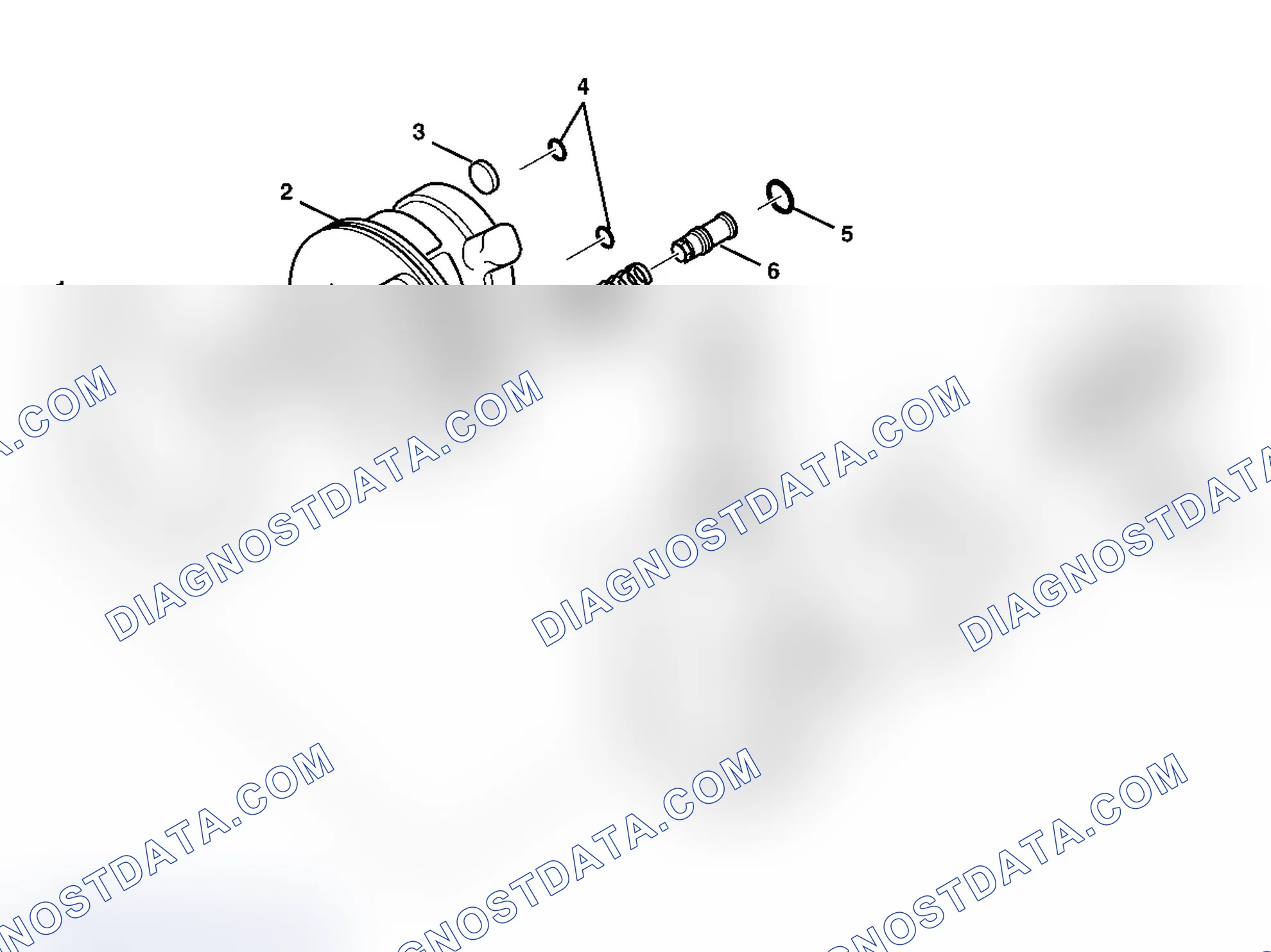 Scheme 14: Power Steering Pump Disassembled View (Regular)