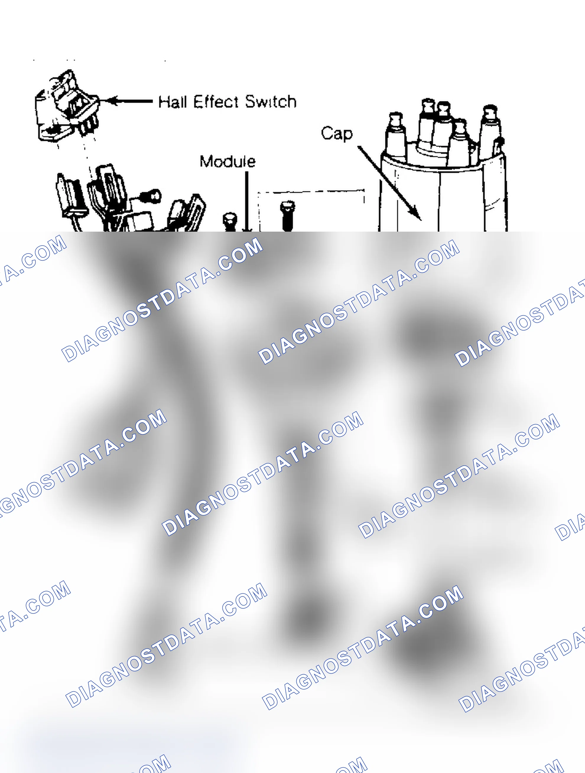 Scheme 1: HEI-EST Distributor With Sealed Connector Ignition coil is external (not shown).