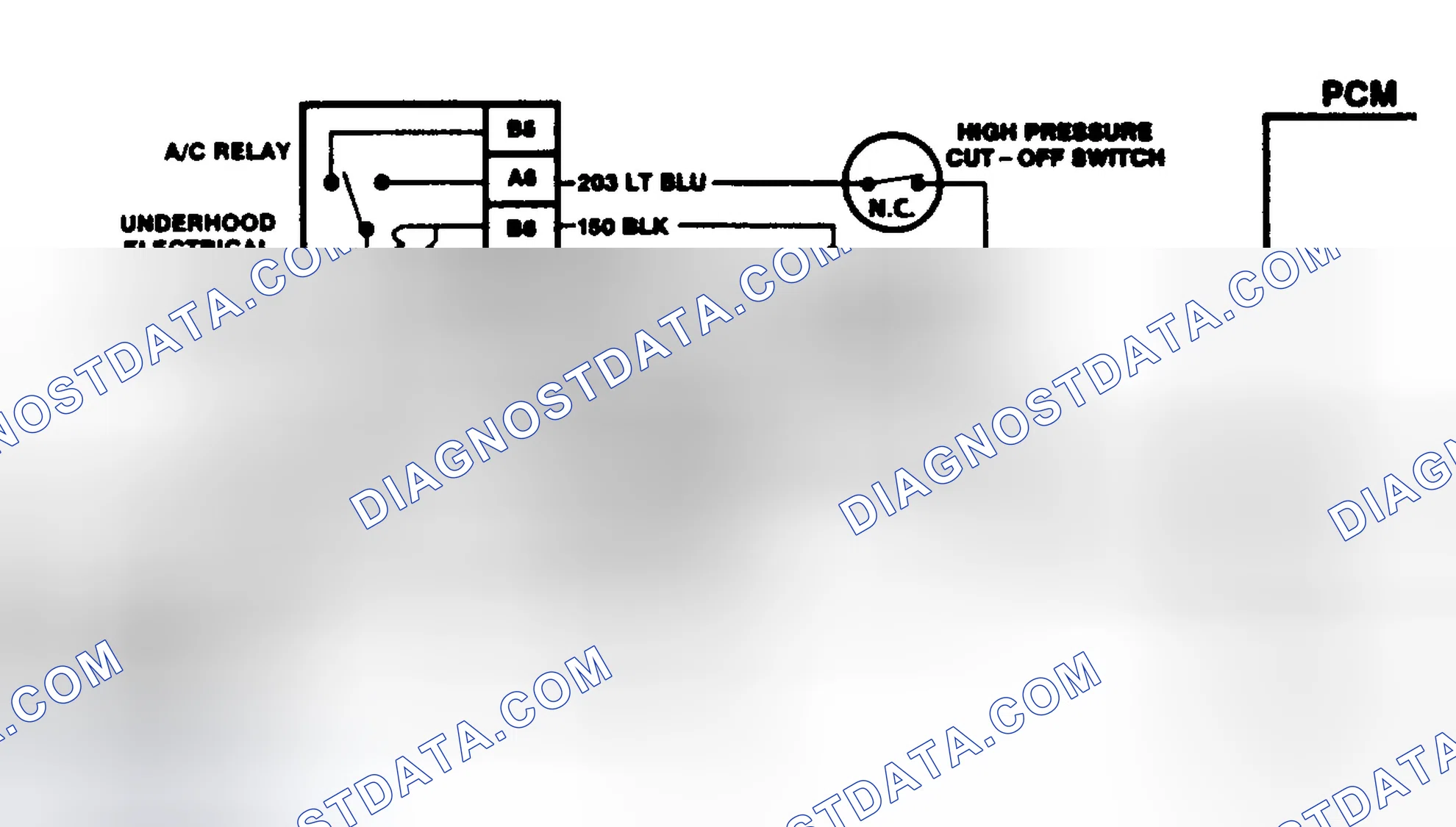 Scheme 131: A/C Clutch Circuit Schematic - 7.4L VIN H ("C" & "K" Series) A/C Request Signal Circuit Diagnosis