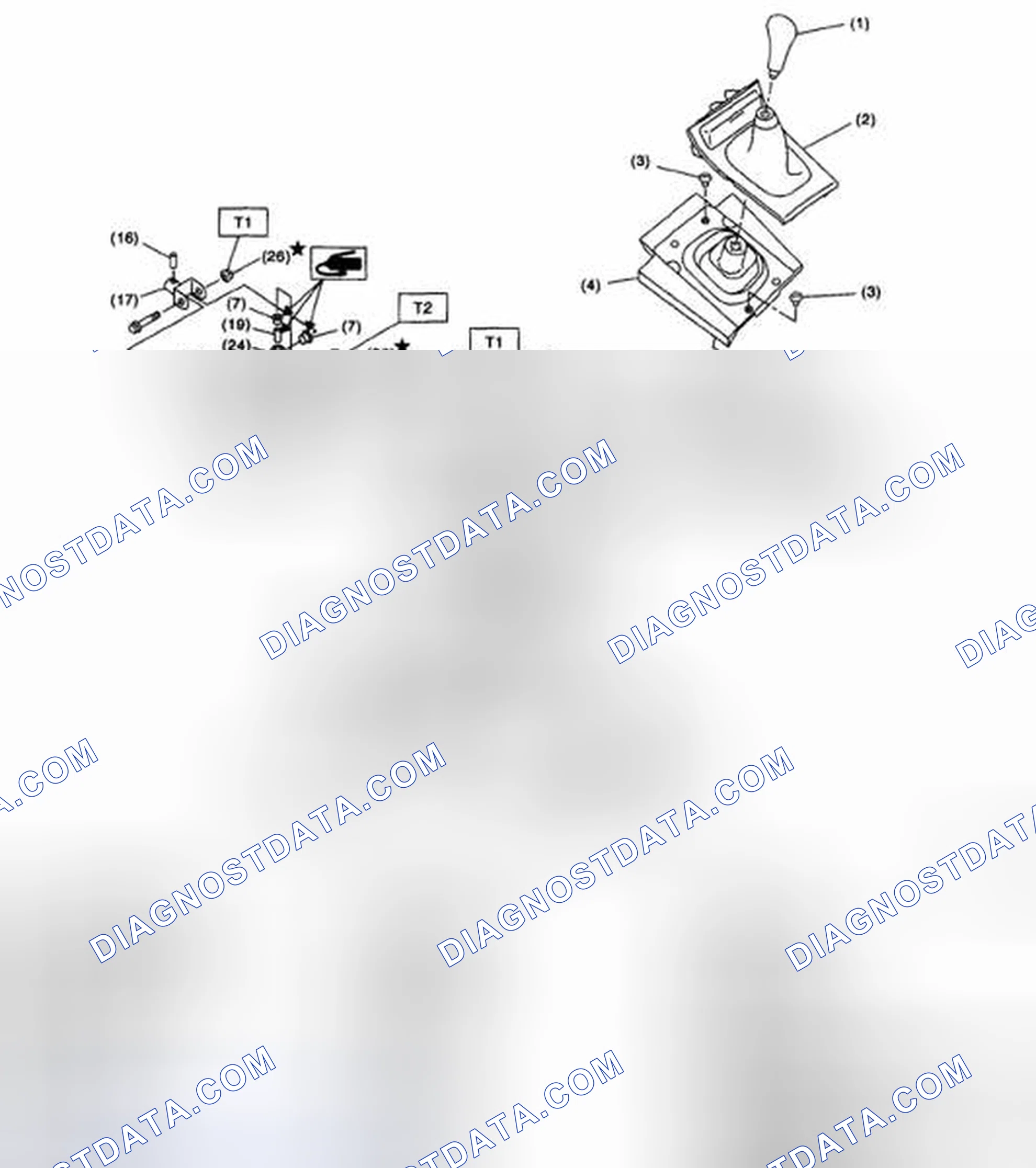 Scheme 743: 5MT GEAR SHIFT LEVER