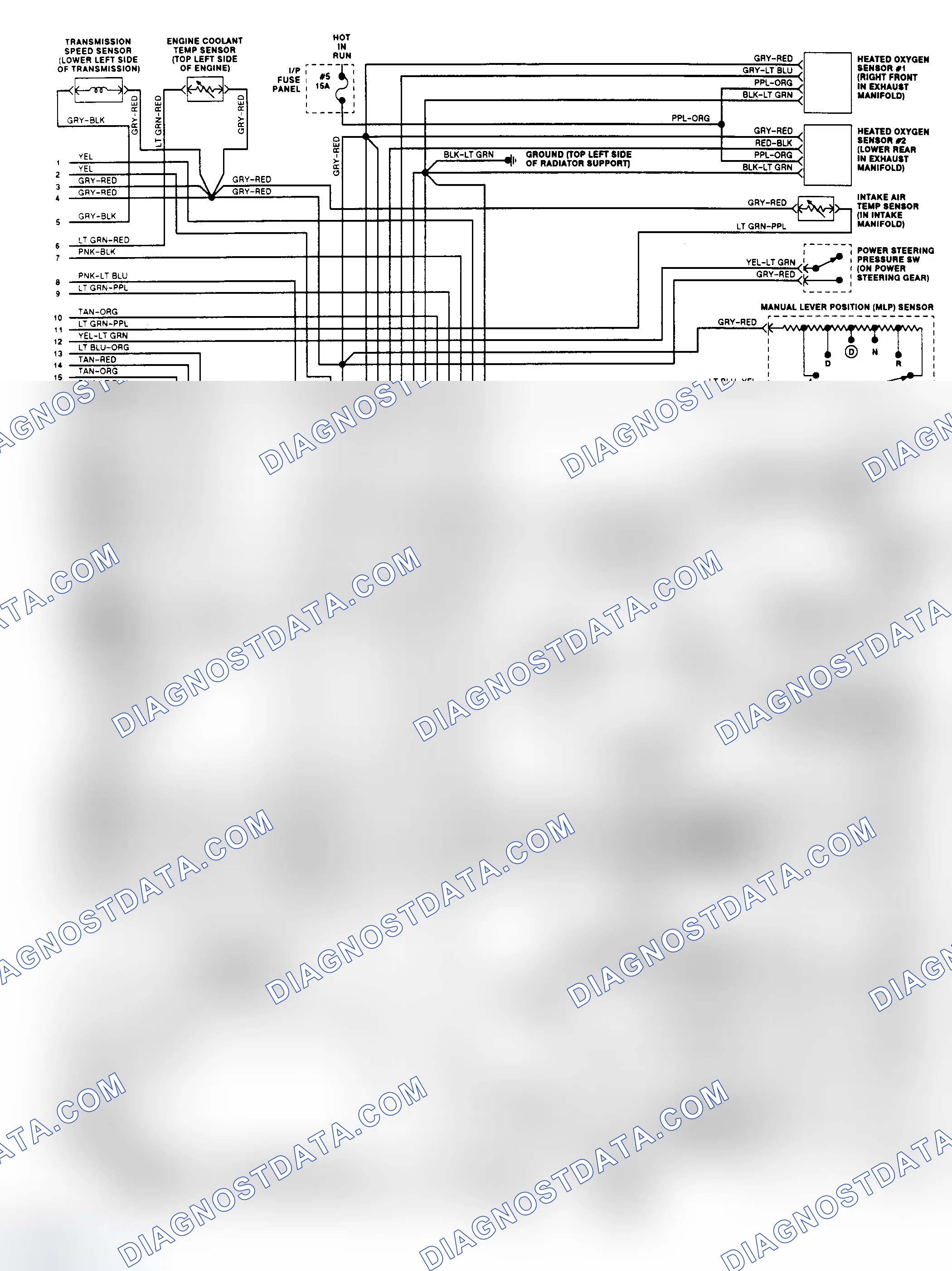 Scheme 144: EEC-IV Wiring Diagram (Sable/Taurus 3.0L Except SHO 2 of 2)
