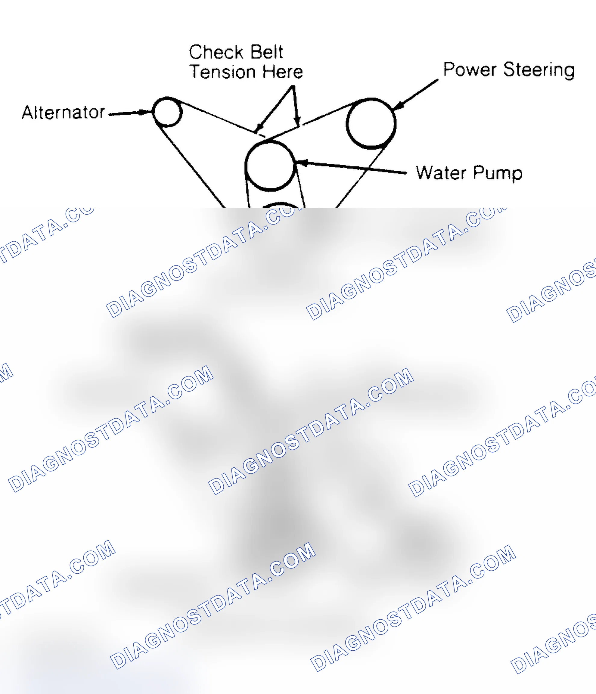 Scheme 2: Drive Belt Routing (2.9L)