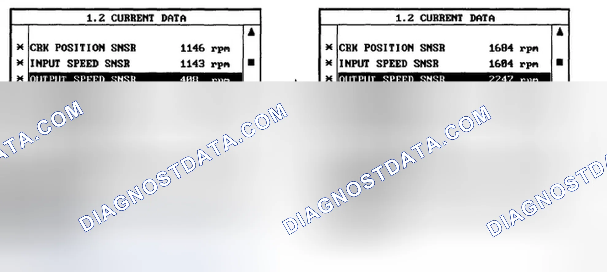Scheme 145: MONITOR SCANTOOL DATA