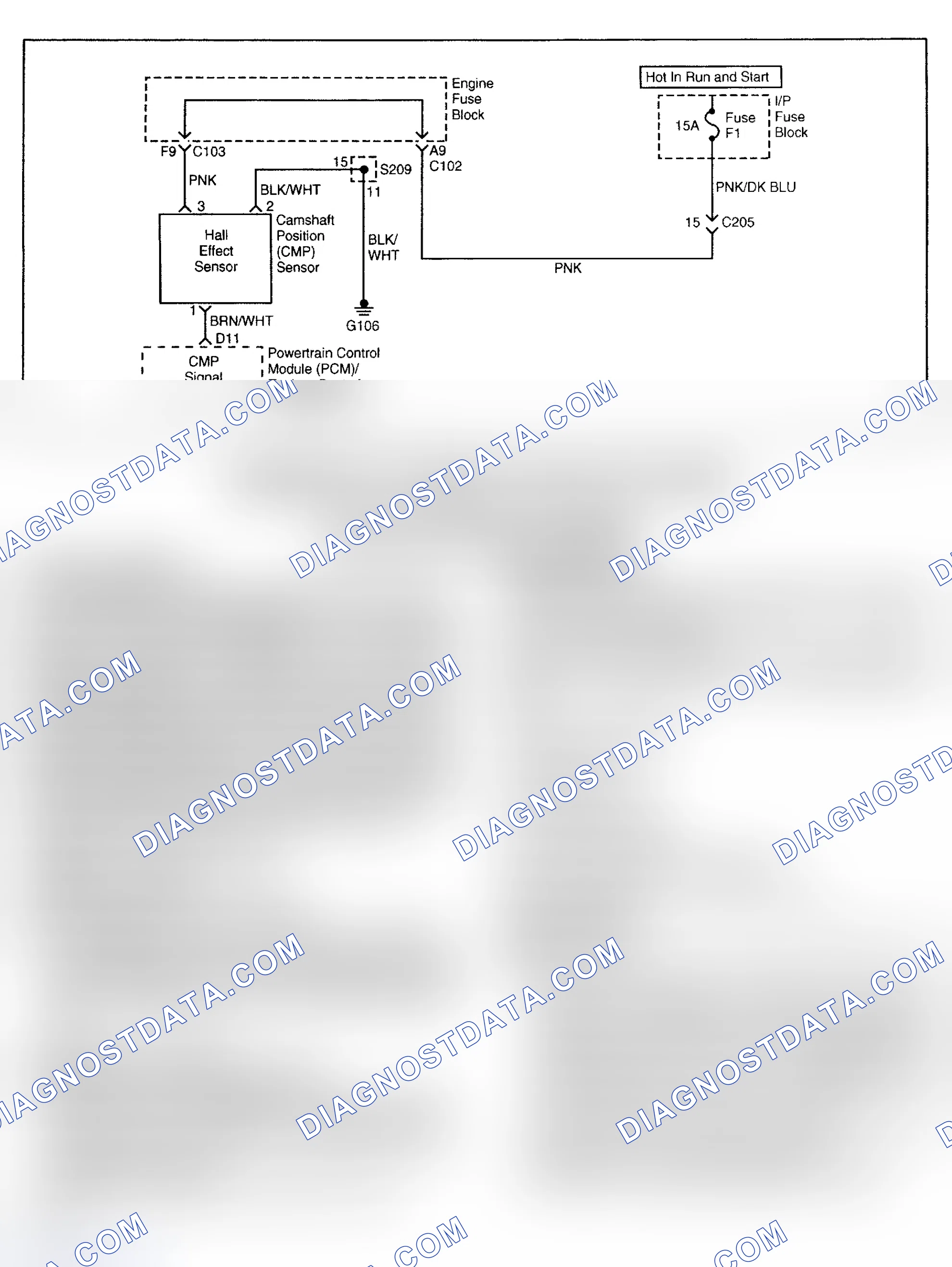 Scheme 130: DTC P0342: CAM POSITION NO SIGNAL