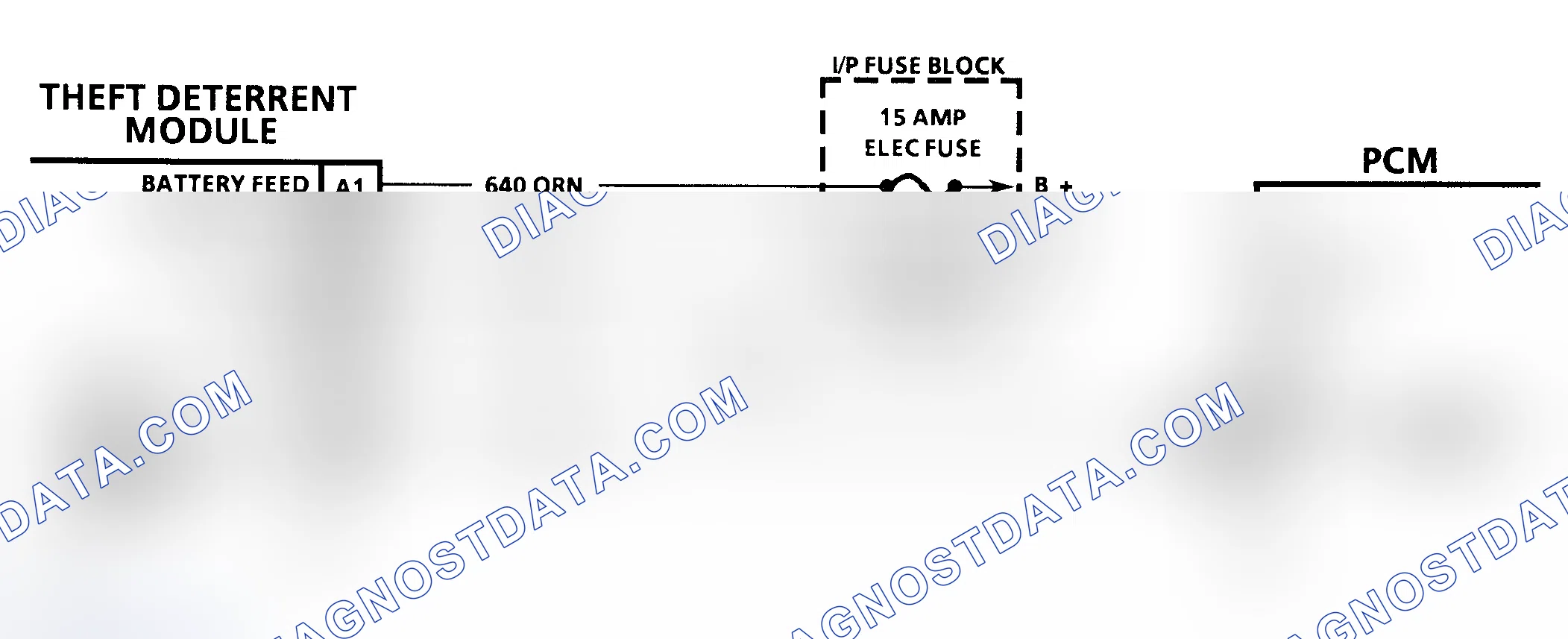 Scheme 70: Codes P1626/1629 Schematic (3.8L) Pass-Key II Fuel Enable Circuit