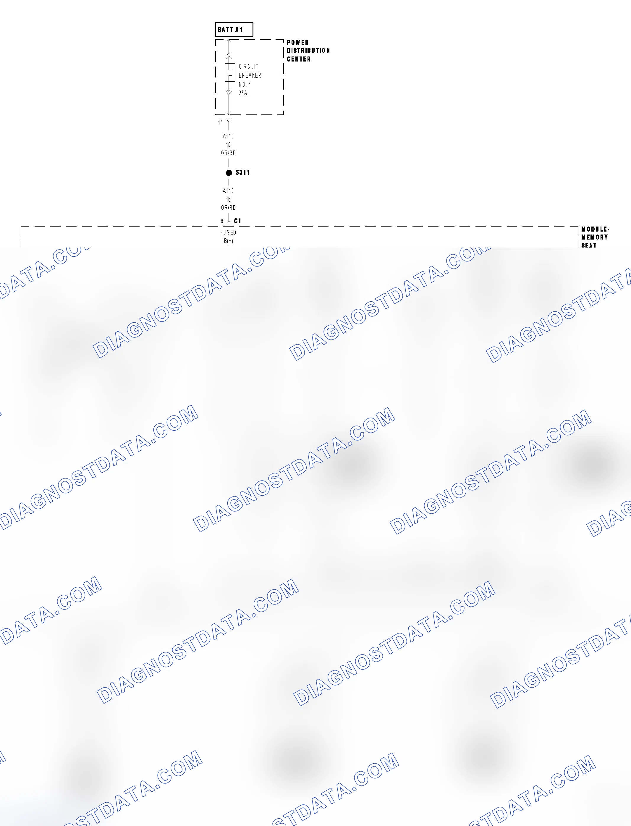 Scheme 4: B1DA0-STEERING COLUMN TILT SWITCH CIRCUIT STUCK