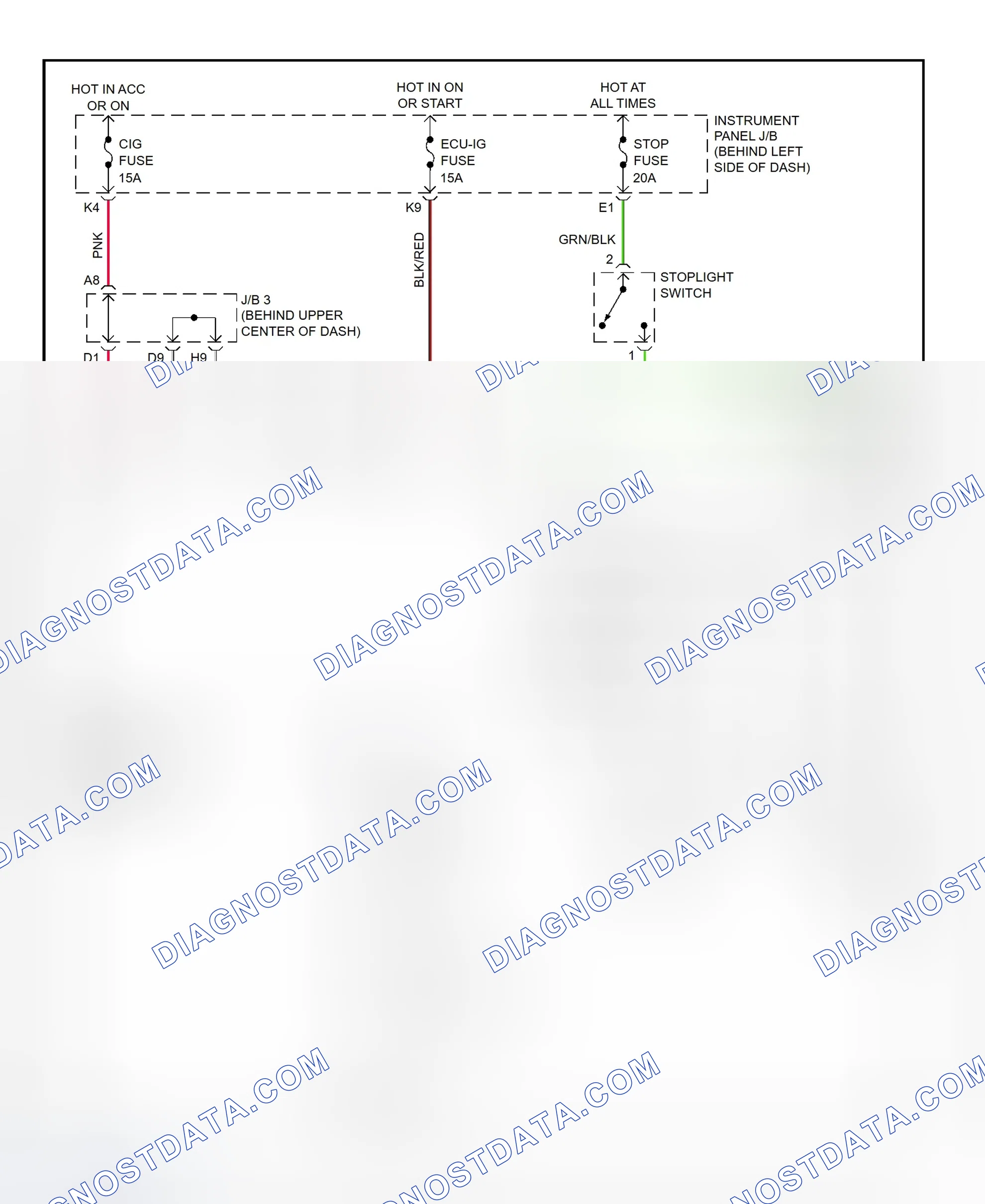 Scheme 455: Shift Interlock System Wiring Diagram (2002 - Lexus RX300)