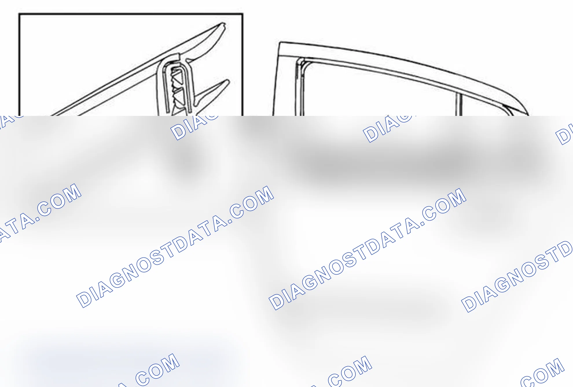 Scheme 23: Rear Side Door Window Outer Sealing Strip Replacement (Sedan)