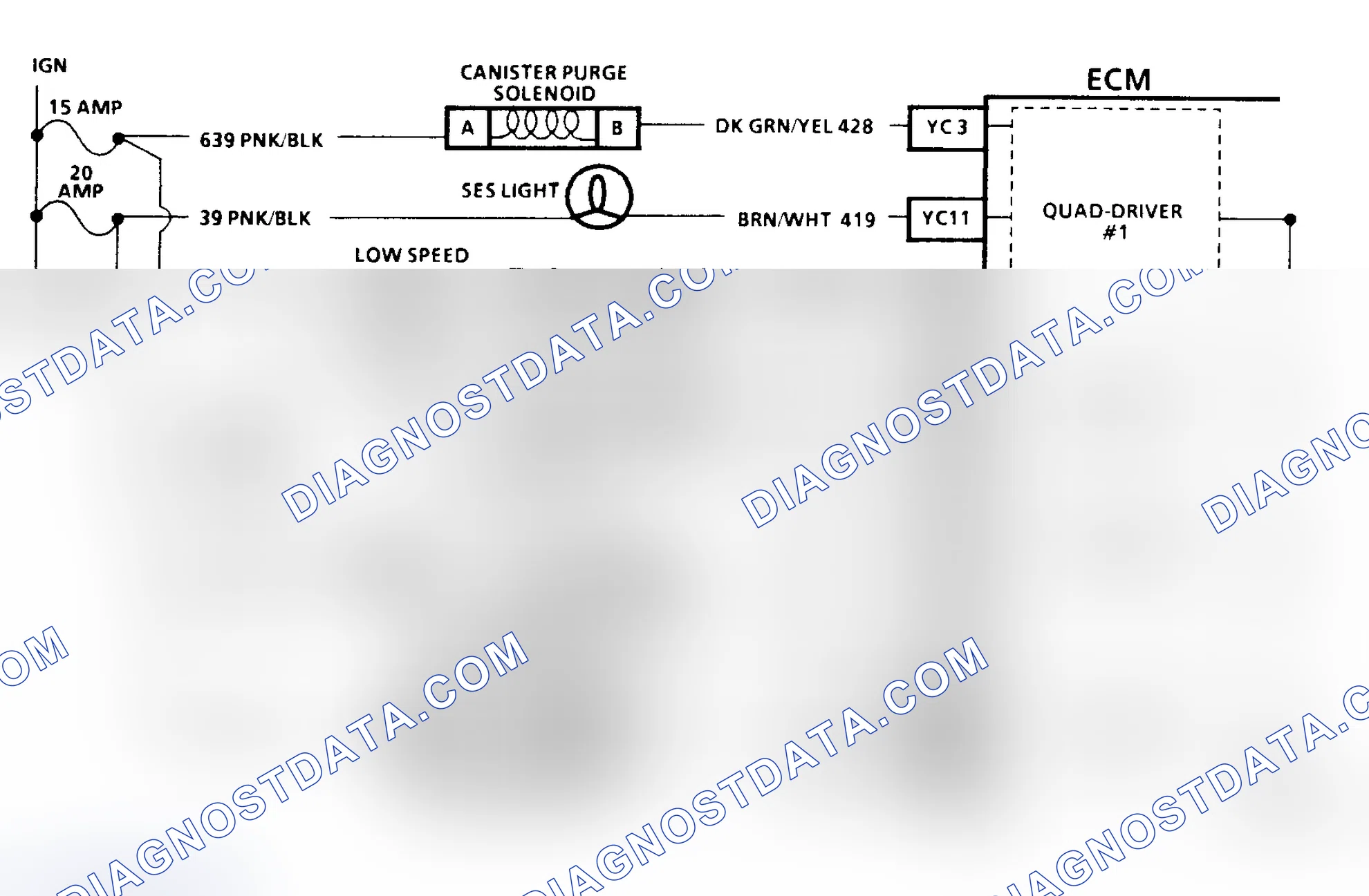 Scheme 140: CODE 26, QUAD-DRIVER CIRCUIT - 3.8L H BODY