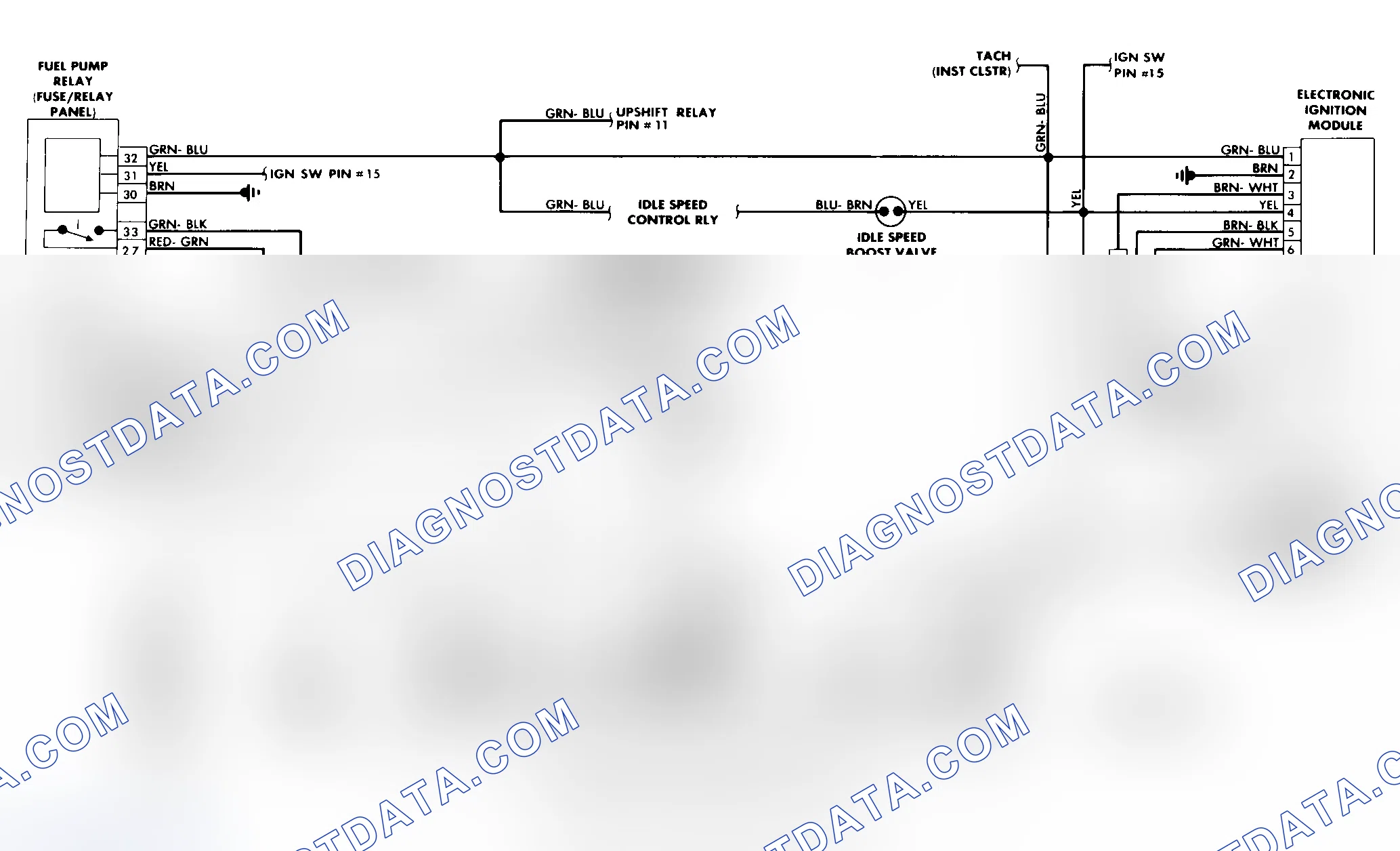 Scheme 40: CIS (Lambda) Wiring Diagram for Volkswagen Golf