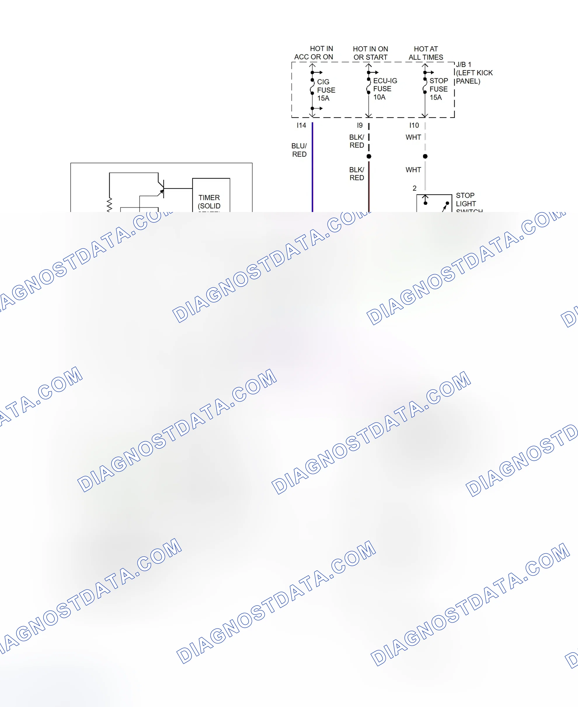Scheme 101: Shift Interlock System Wiring Diagram (Supra)