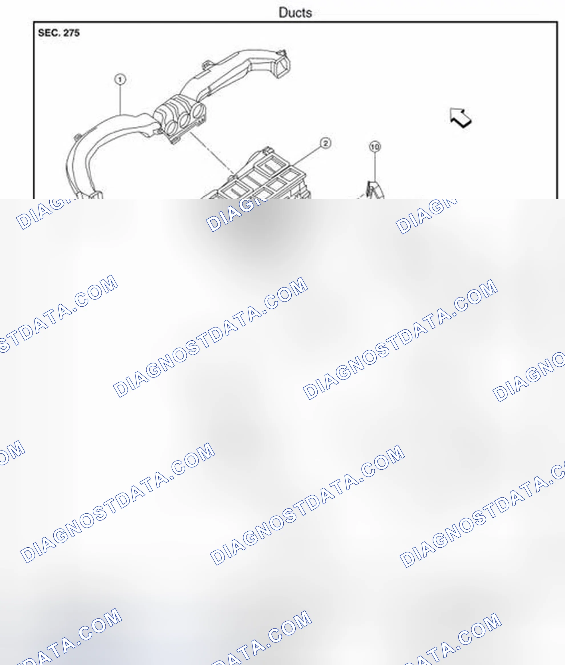 Scheme 165: DUCTS, NOZZLES AND GRILLES : Components