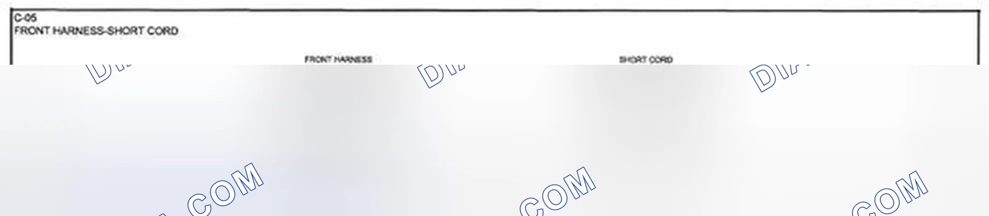 Scheme 39: Identifying Front And Short Cord Harness Connector Terminals (C-05)