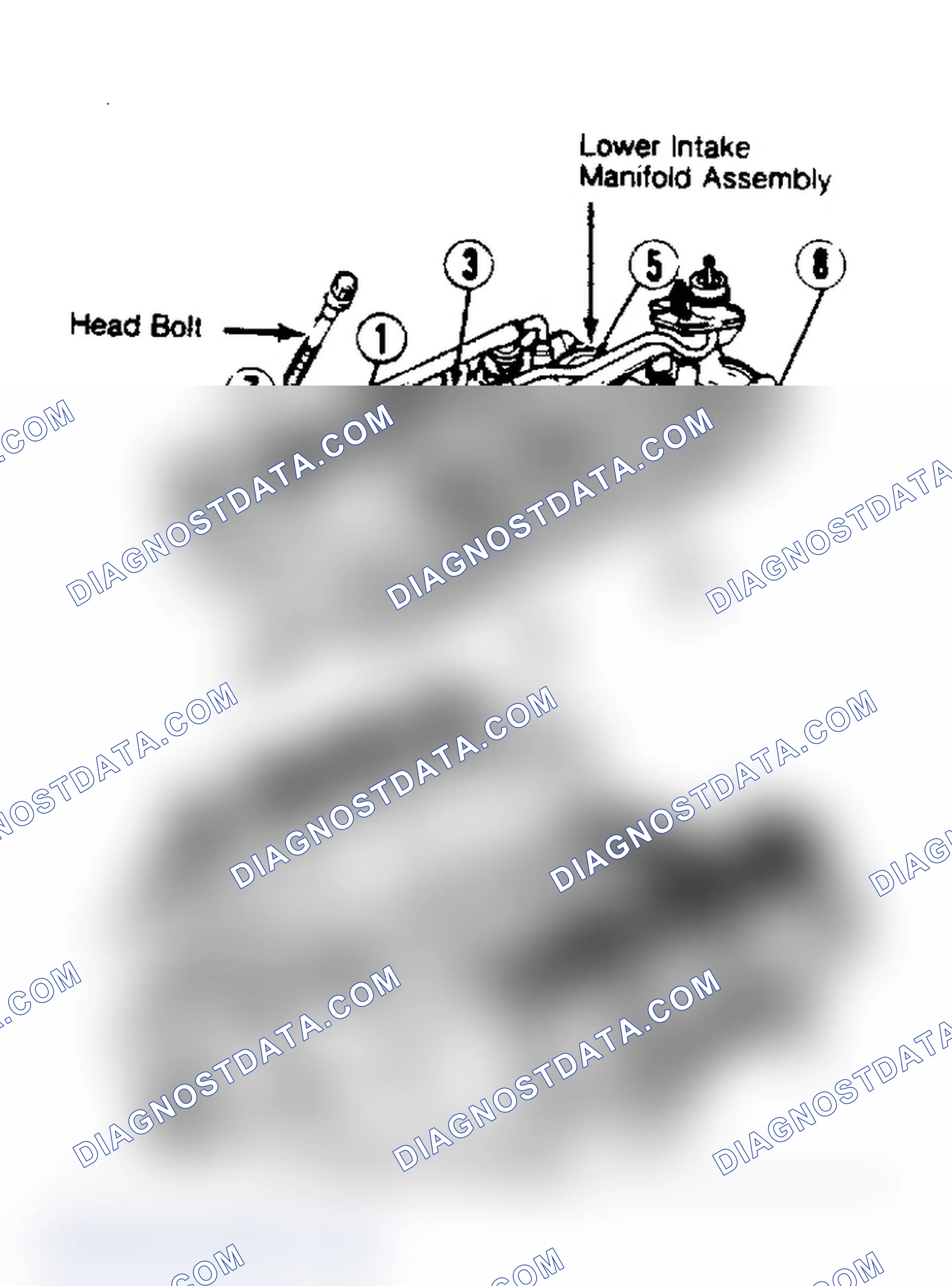 Scheme 17: 3.0L Engine Lower Intake Manifold Tightening Sequence