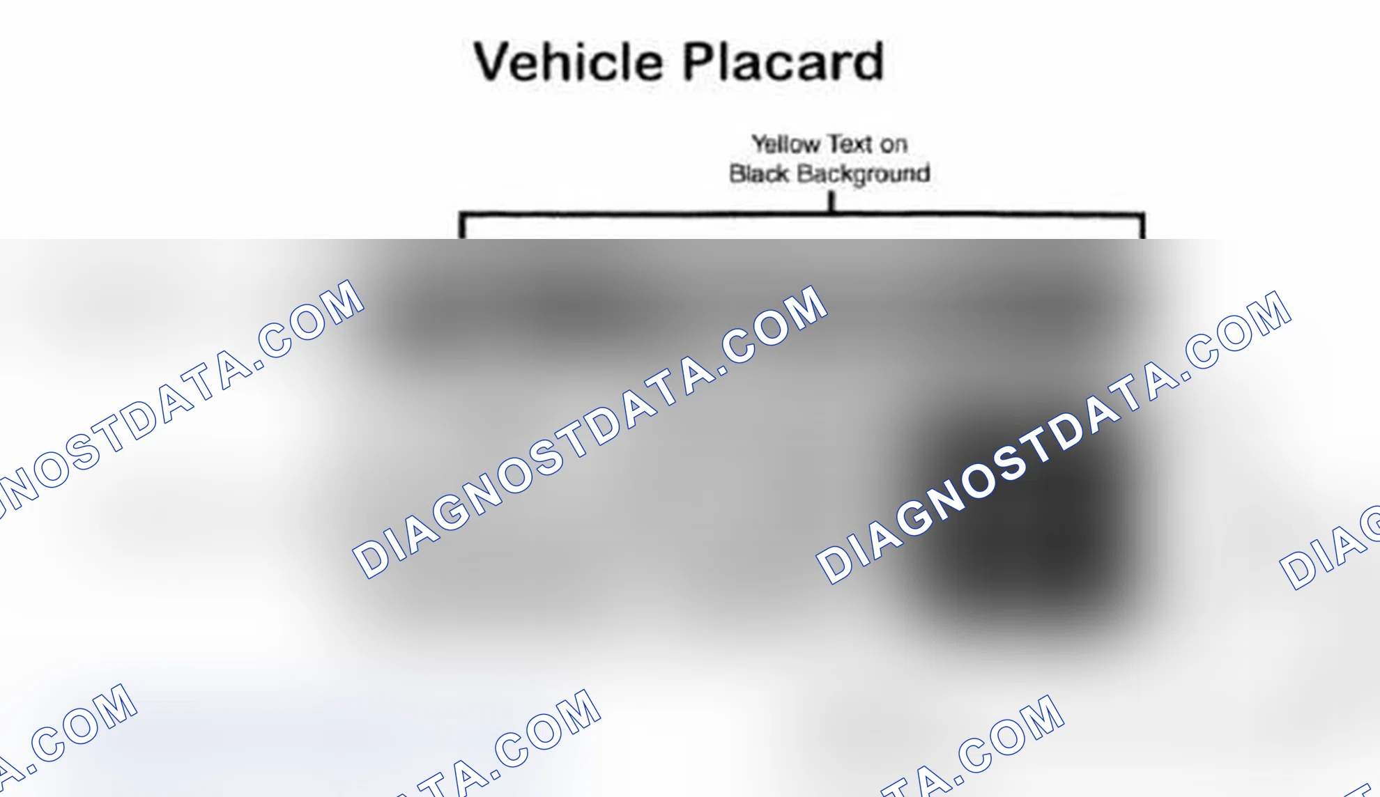 Scheme 28: Vehicle Tire Placard - Typical