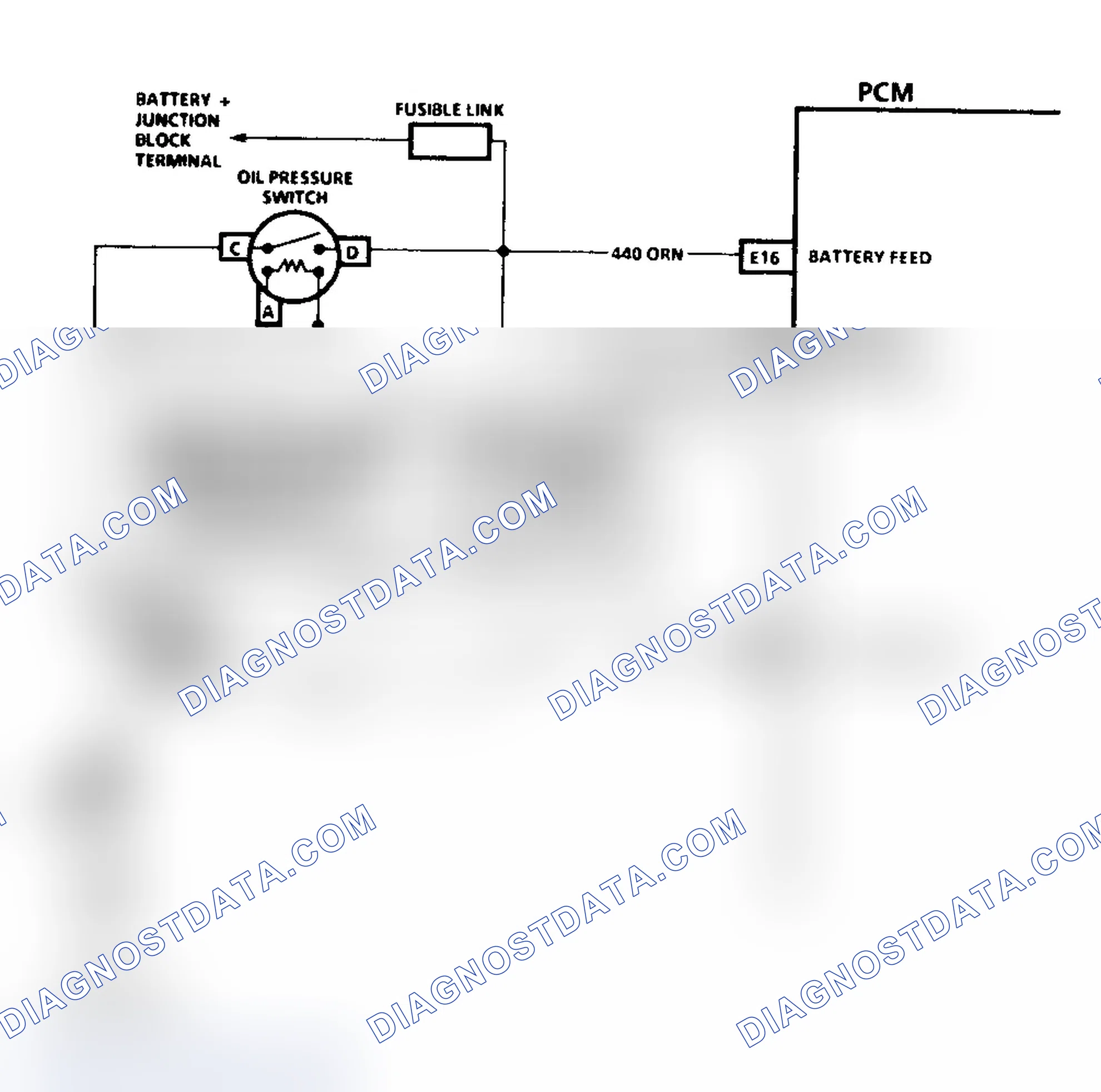 Scheme 232: Code 54 Schematic ("C" & "K" Series Exc. 5.7L M/T Fuel Pump Circuit