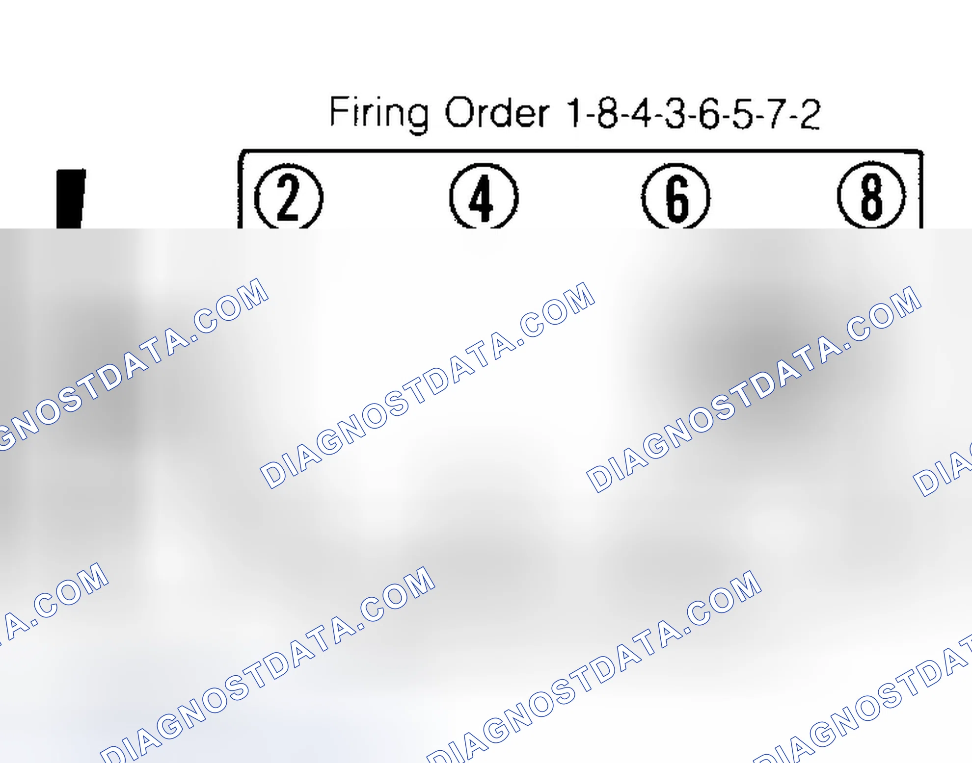 Scheme 6: Firing Order & Timing Marks (5.0L, 5.7L & 7.4L)
