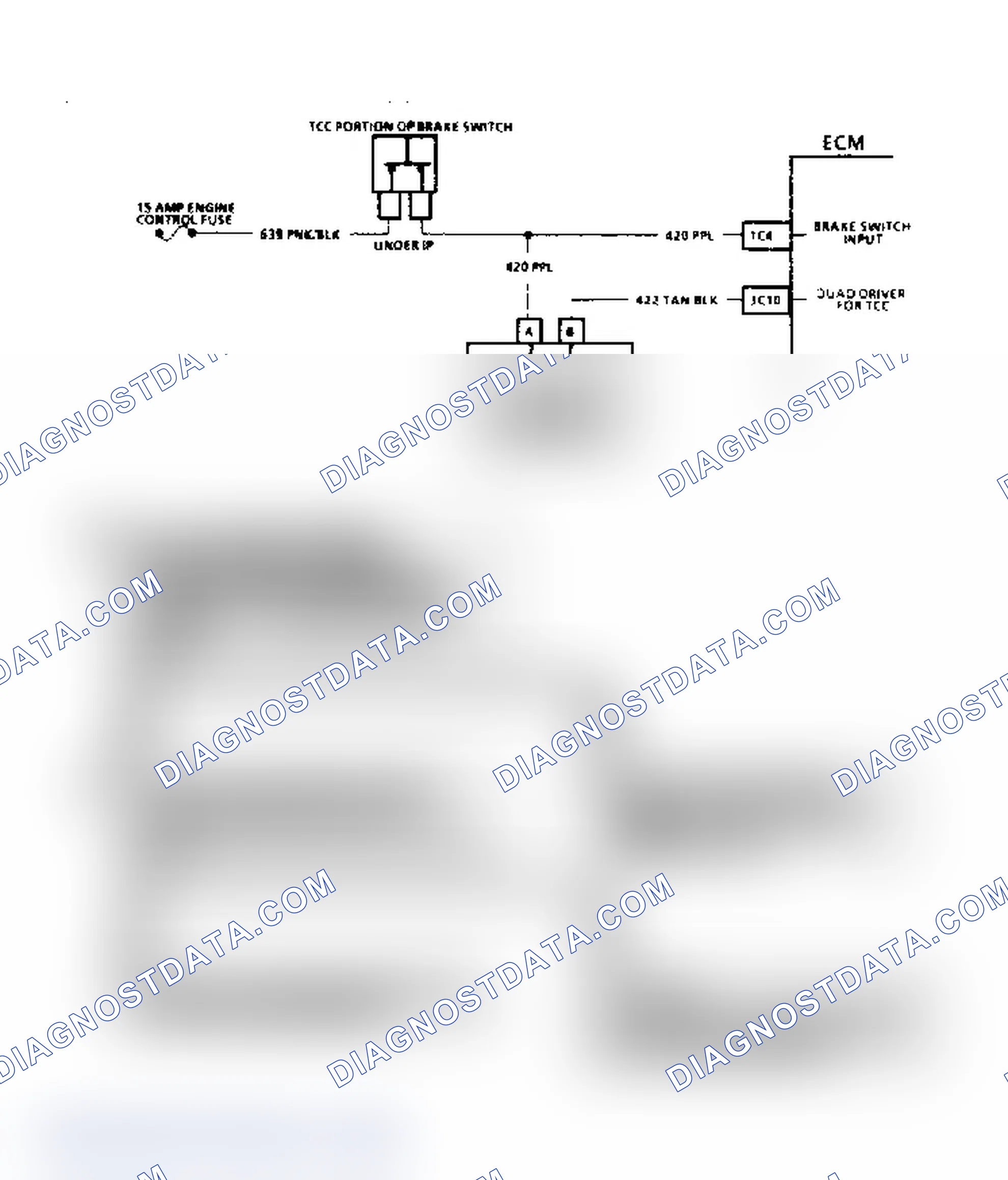 Scheme 154: Code E039, Torque Converter Clutch (TCC) Circuit