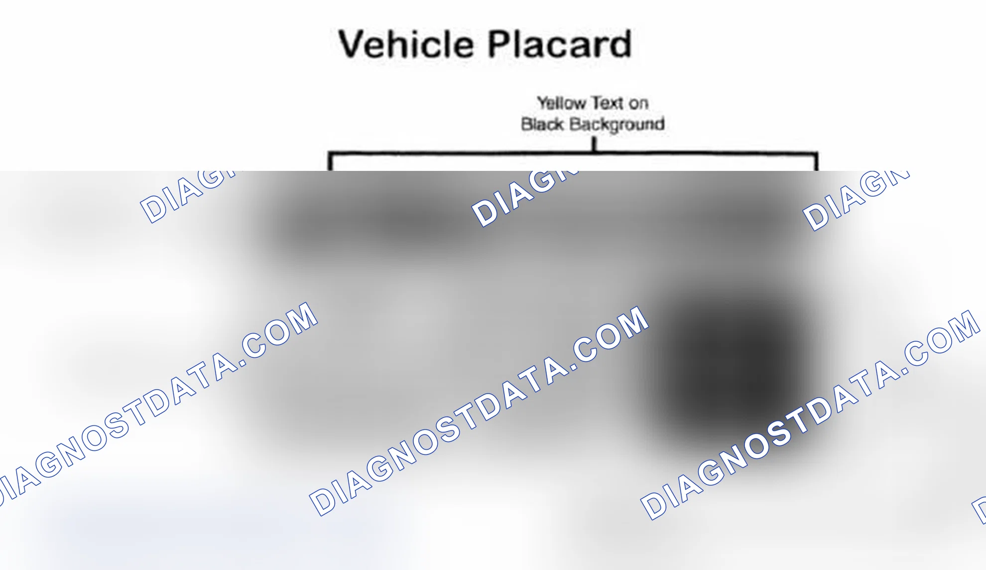 Scheme 28: Vehicle Tire Placard - Typical