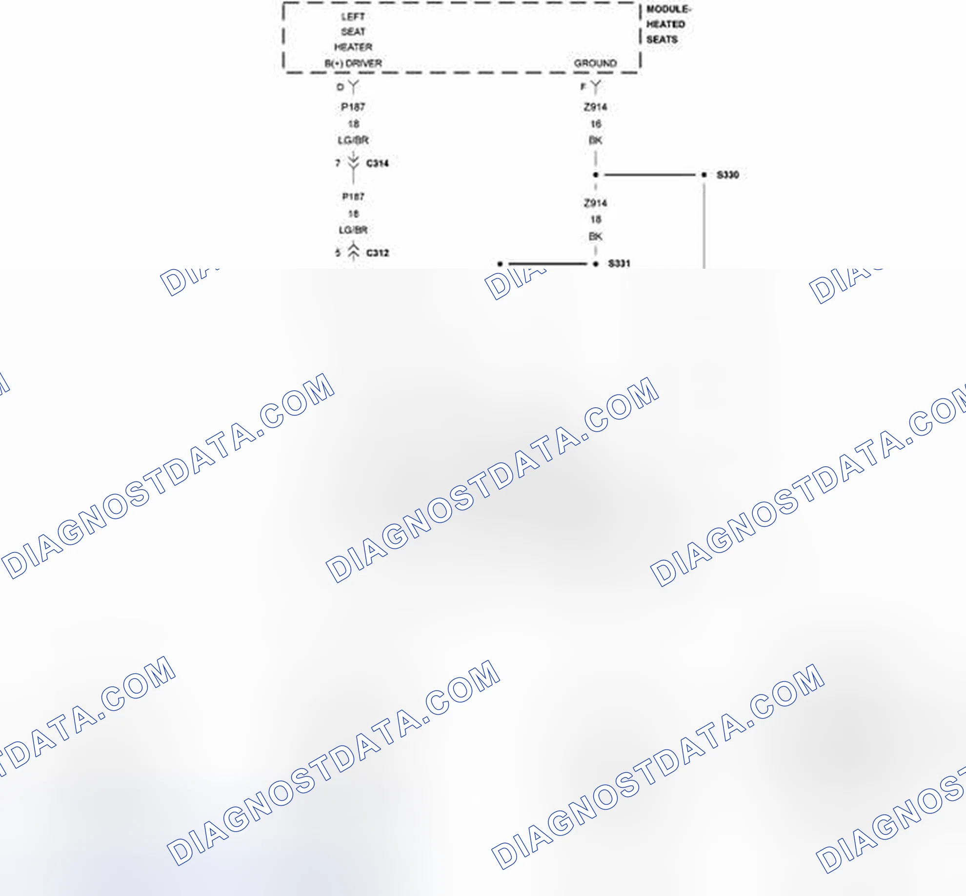 Scheme 95: B1092-FRONT LEFT SEAT HEATER CONTROL CIRCUIT LOW