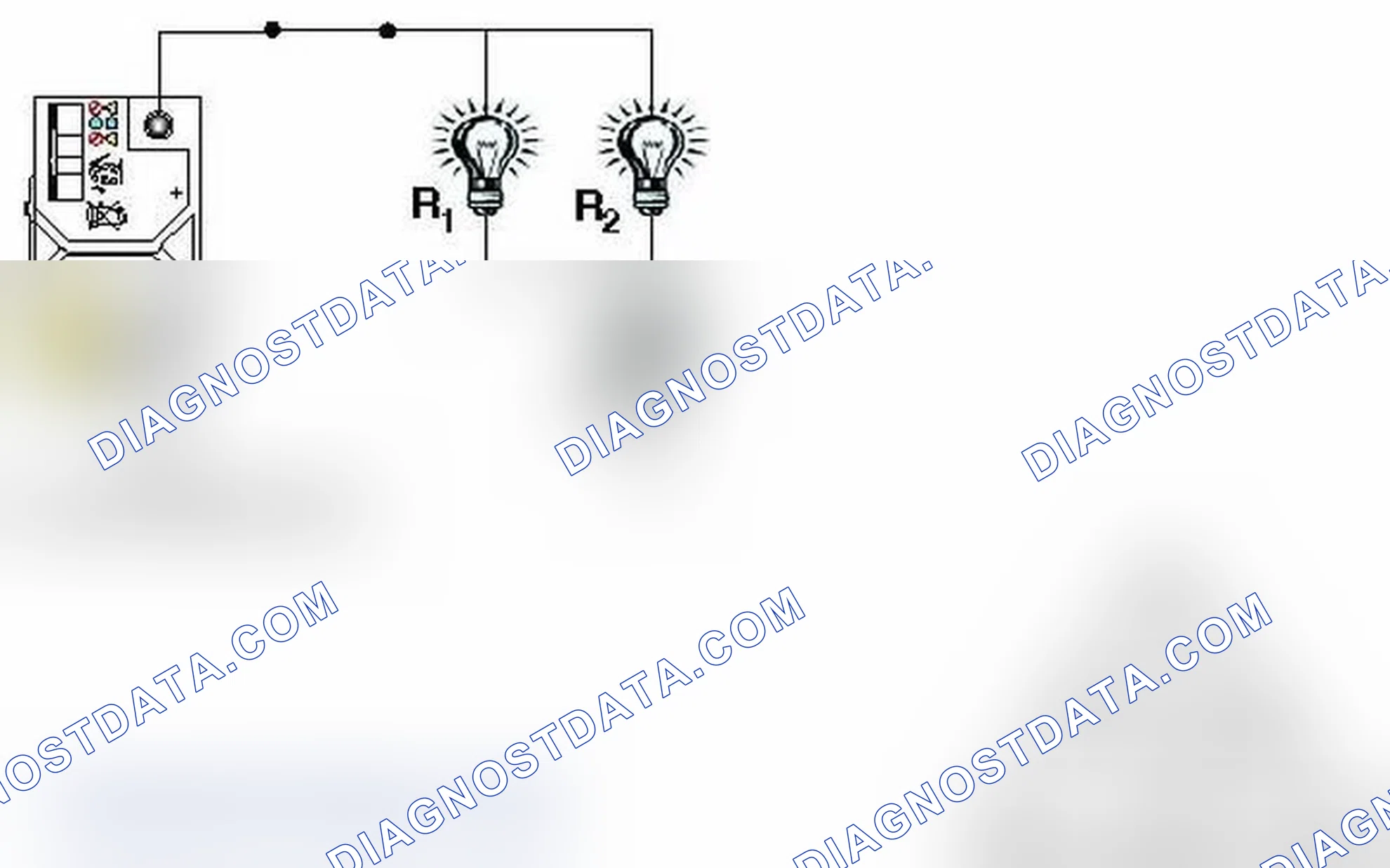 Scheme 217: Ohm's Law in Series-Parallel circuit