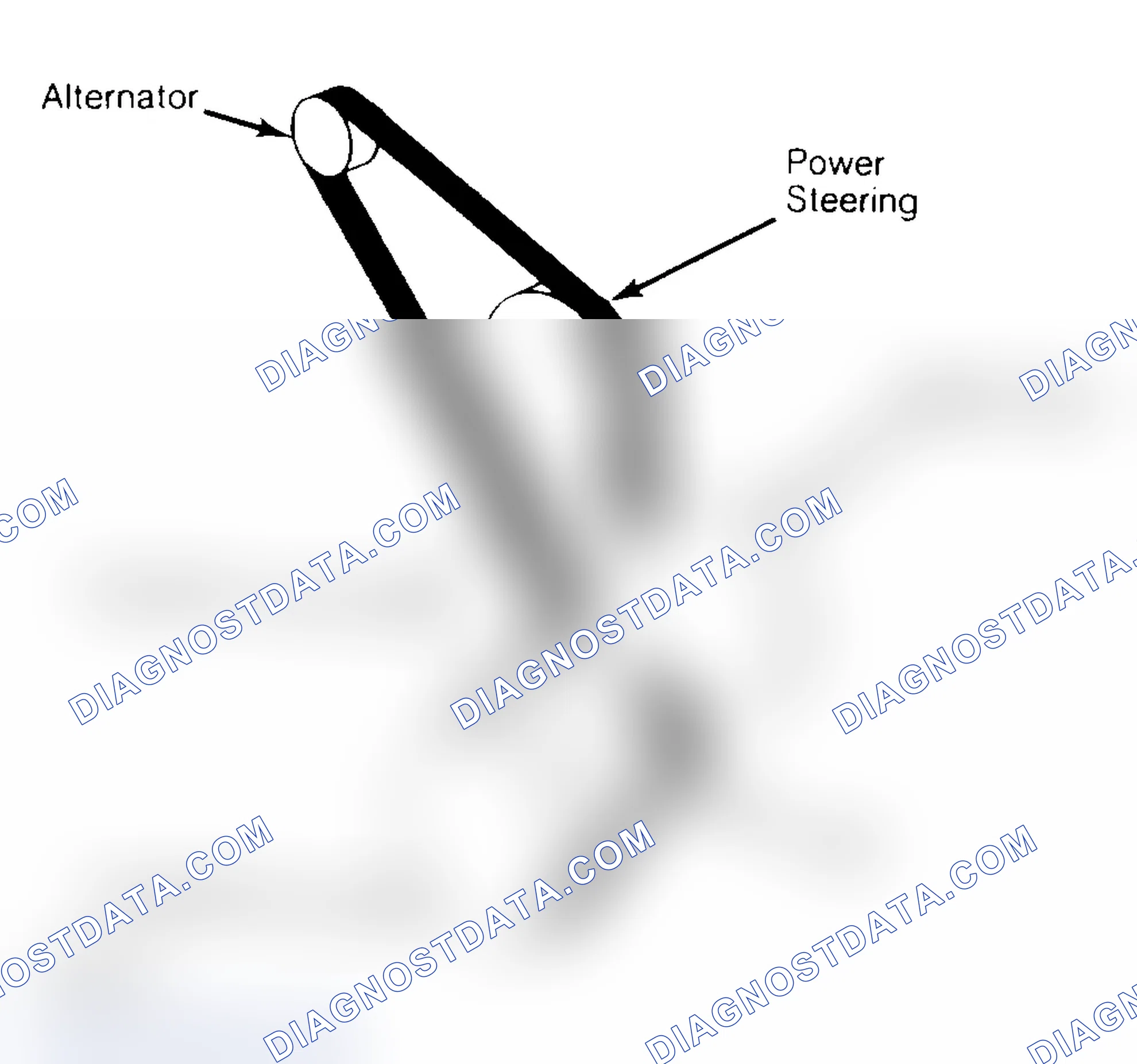 Scheme 7: SERPENTINE BELT ROUTING (2.8L)