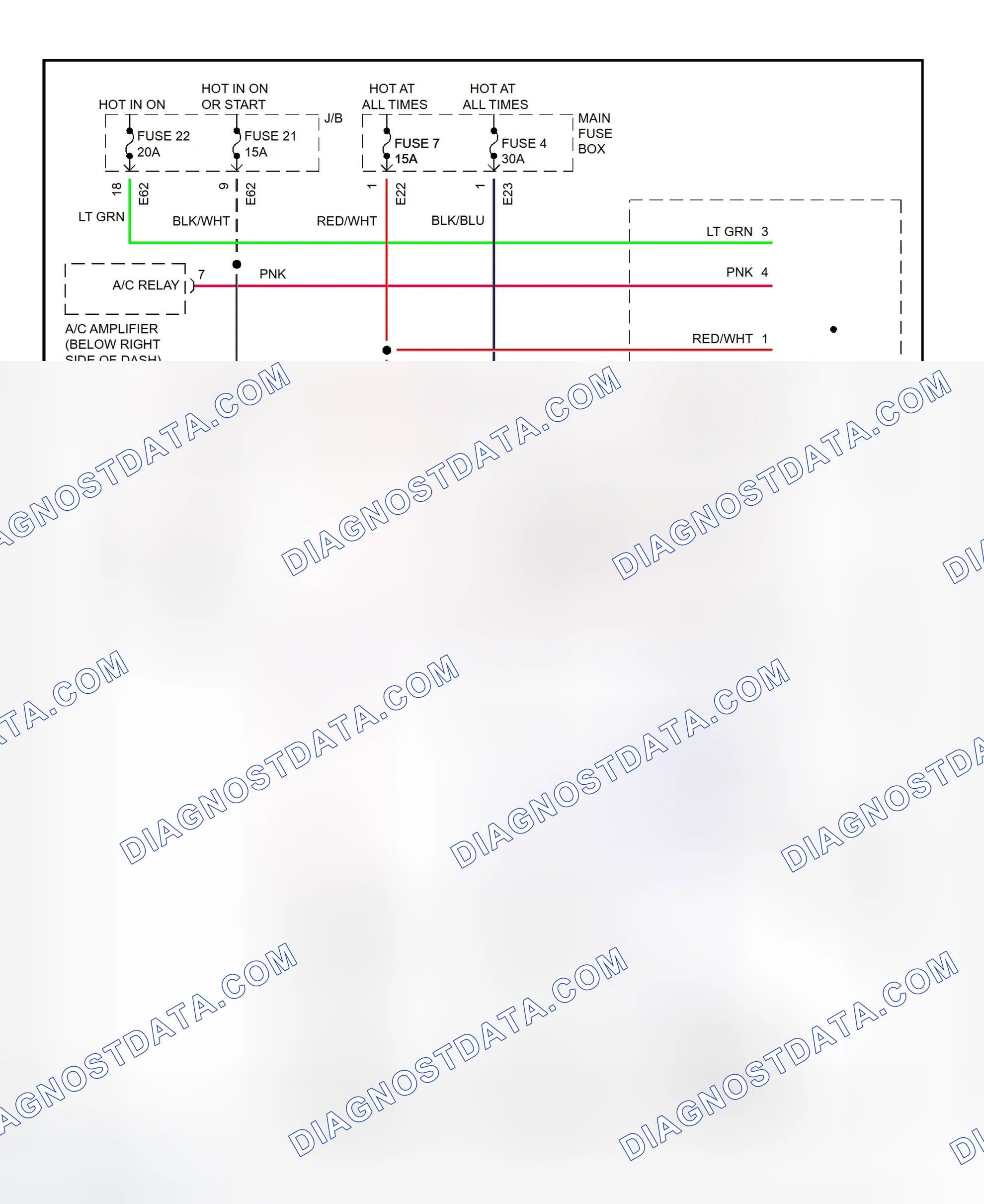Scheme 3: Electric Cooling Fan System Wiring Diagram (1997 Swift)