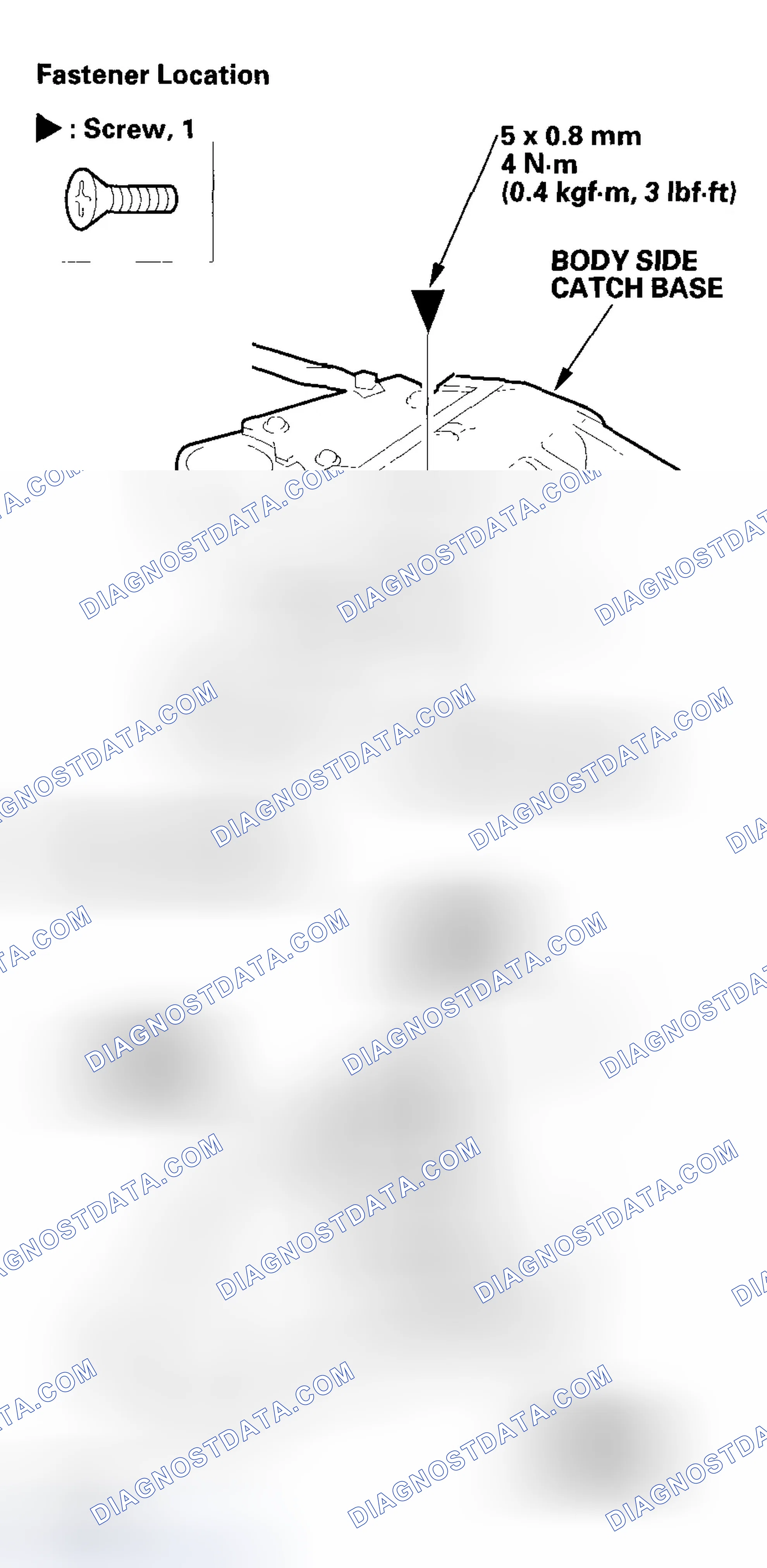 Scheme 51: Body Side Catch Replacement