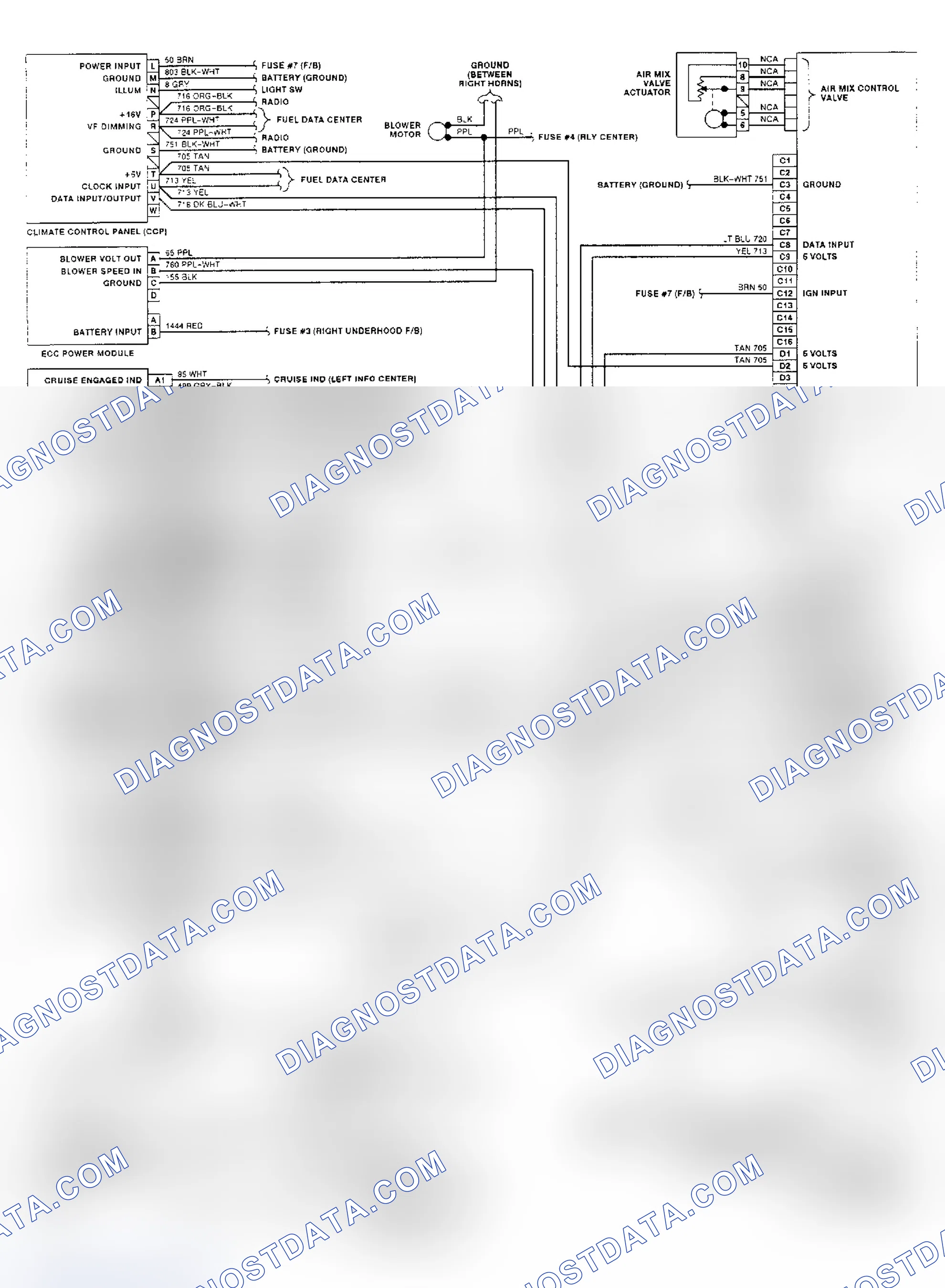 Scheme 41: 4.9L (VIN B) BCM Wiring Diagram (DeVille & Fleetwood)