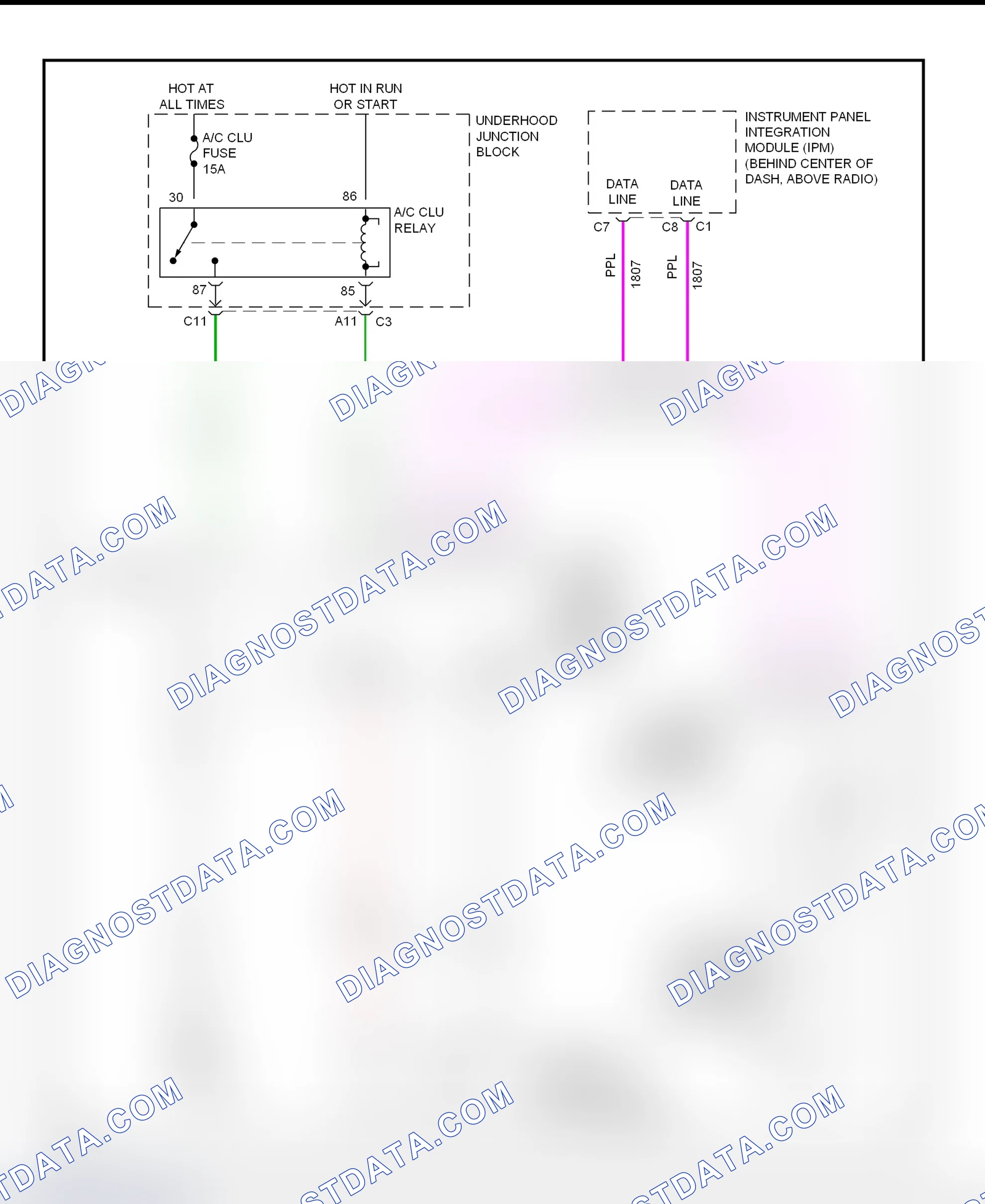 Scheme 22: A/C Compressor Clutch Control Circuit Wiring Diagram (Seville)