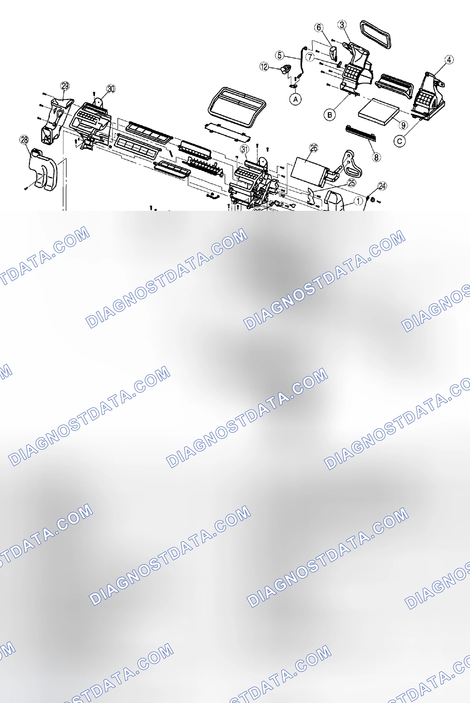 Scheme 143: A/C UNIT DISASSEMBLY/ASSEMBLY [L3, AJ]