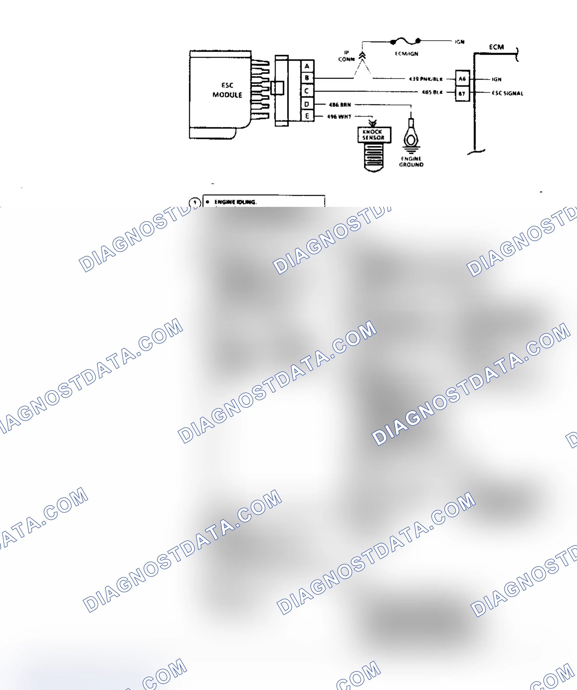 Scheme 198: Code 43 Flow Chart - ESC (5.0L & 5.7L "F" & "Y" Bodies)