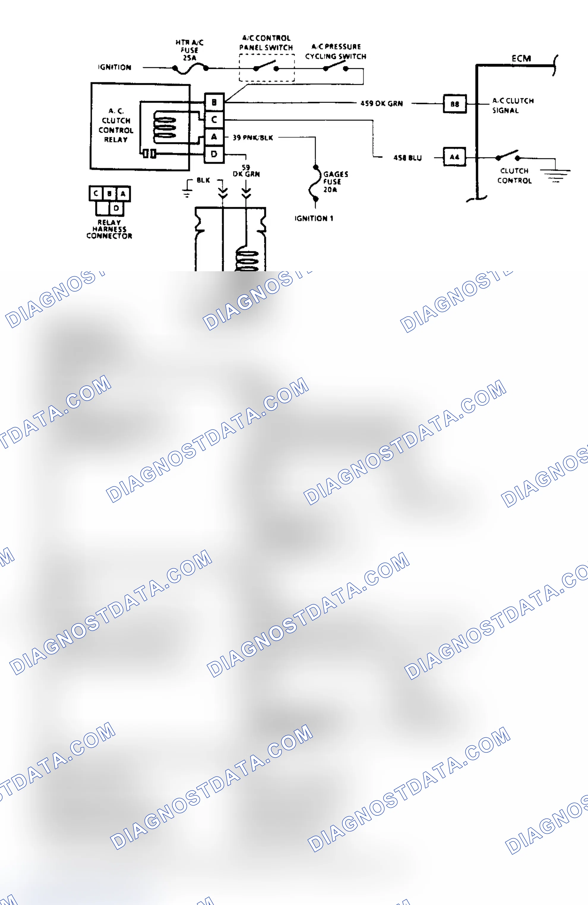 Scheme 144: A/C Clutch Control Diagnosis Flow Chart (2 of 2) (2.5L)