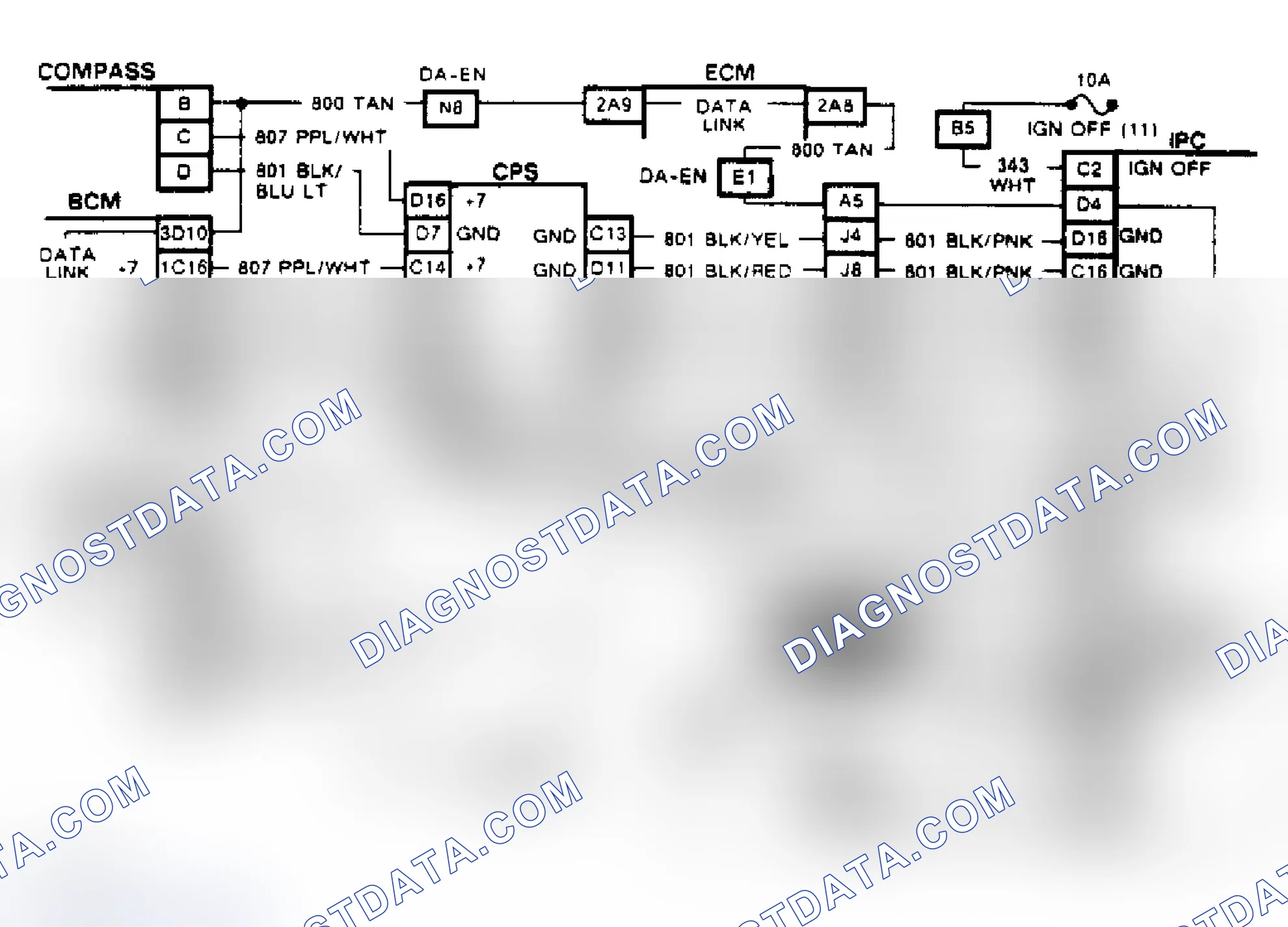 Scheme 141: Serial Data Circuit Multiple Intermittent Data Codes (Toronado)
