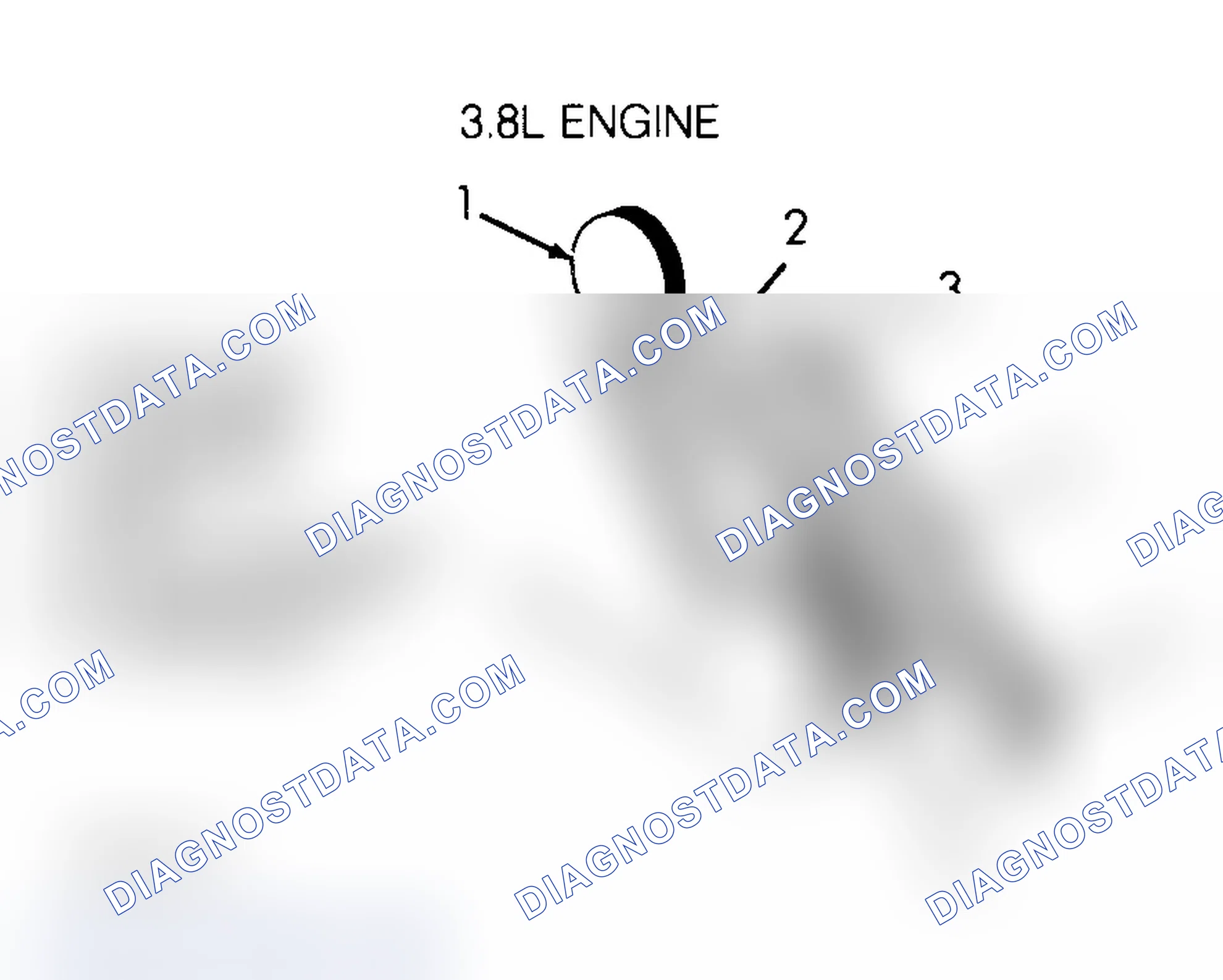 Scheme 4: SERPENTINE BELT ROUTING (3.8L)