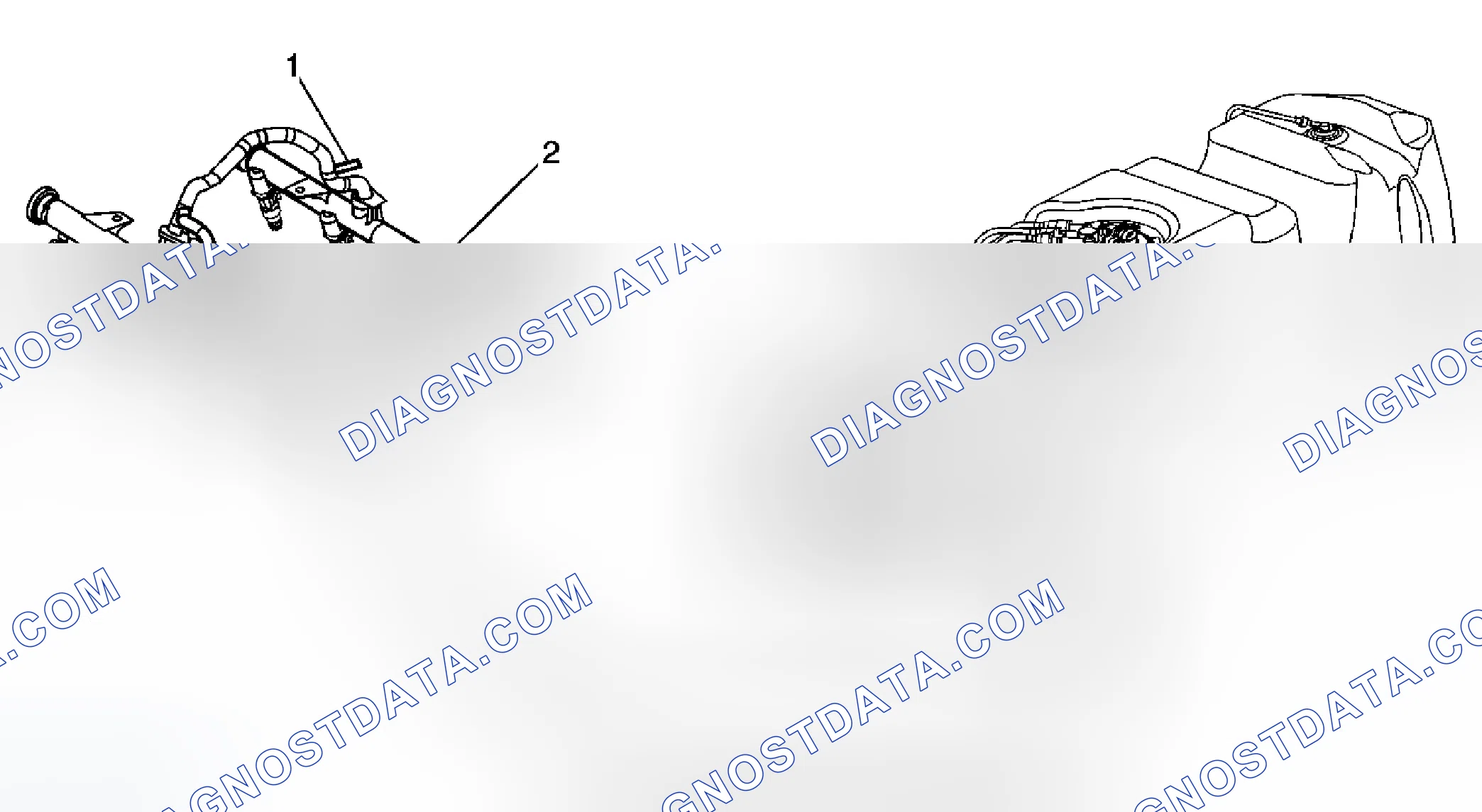 Scheme 98: Fuel Hose/Pipes Routing Diagram