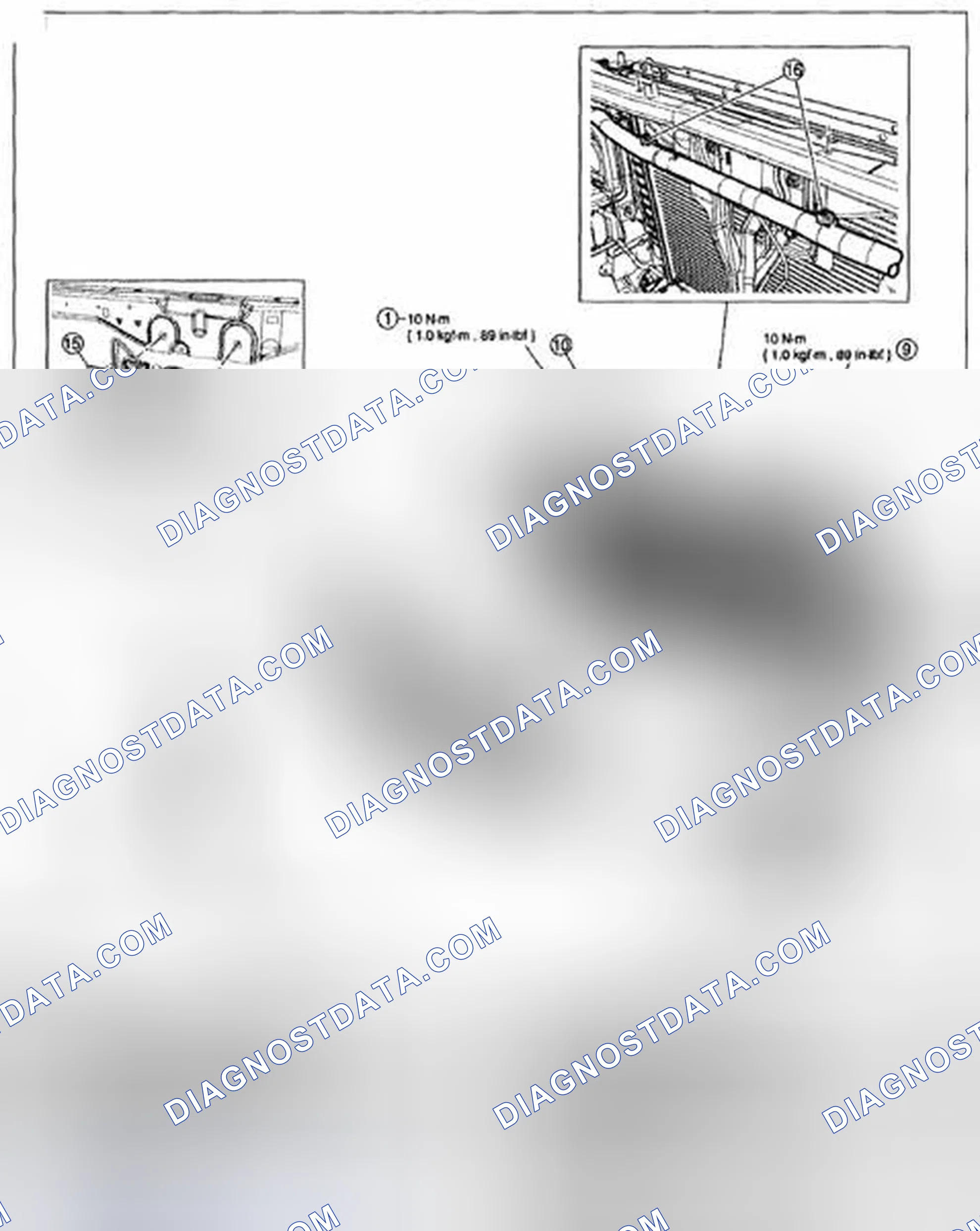 Scheme 19: COOLING FAN MOTOR AND SHROUD REMOVAL/INSTALLATION - 3.0L