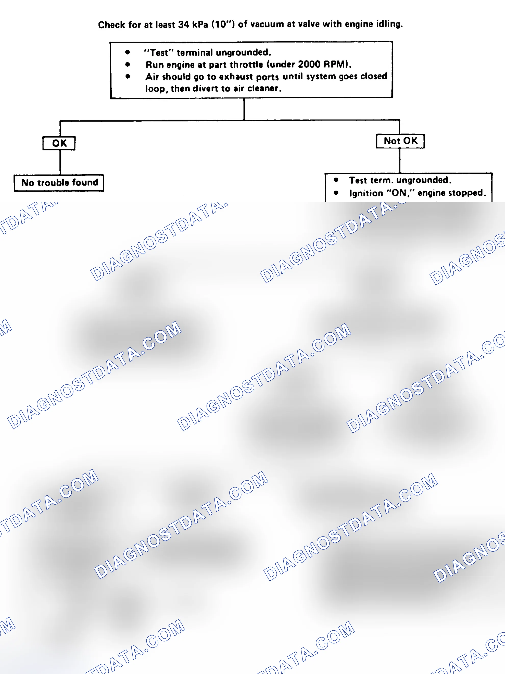 Scheme 119: Electric Diverter Valve Check Flow Chart
