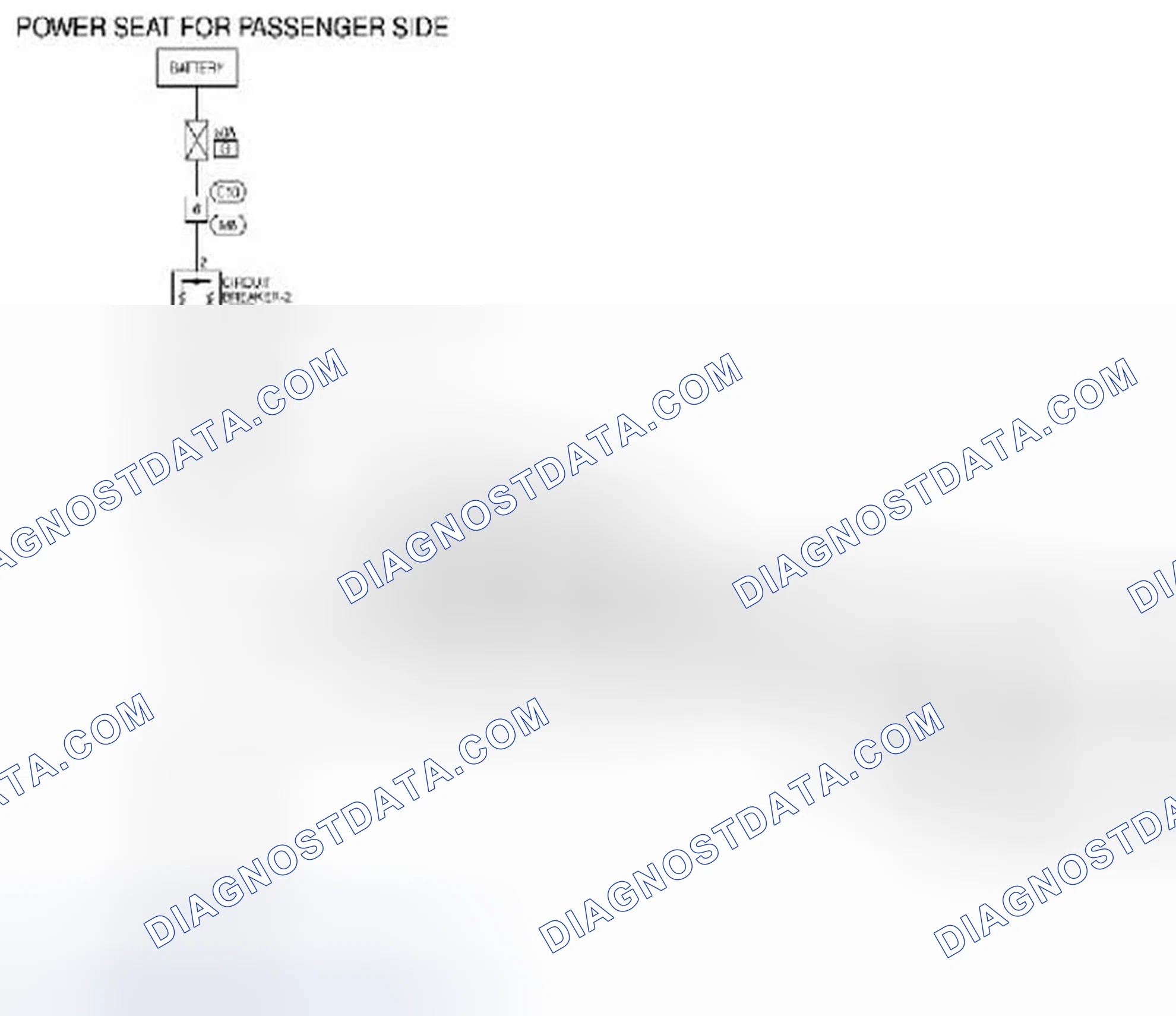 Scheme 201: Power Seat: Wiring Diagram [Passenger Side]
