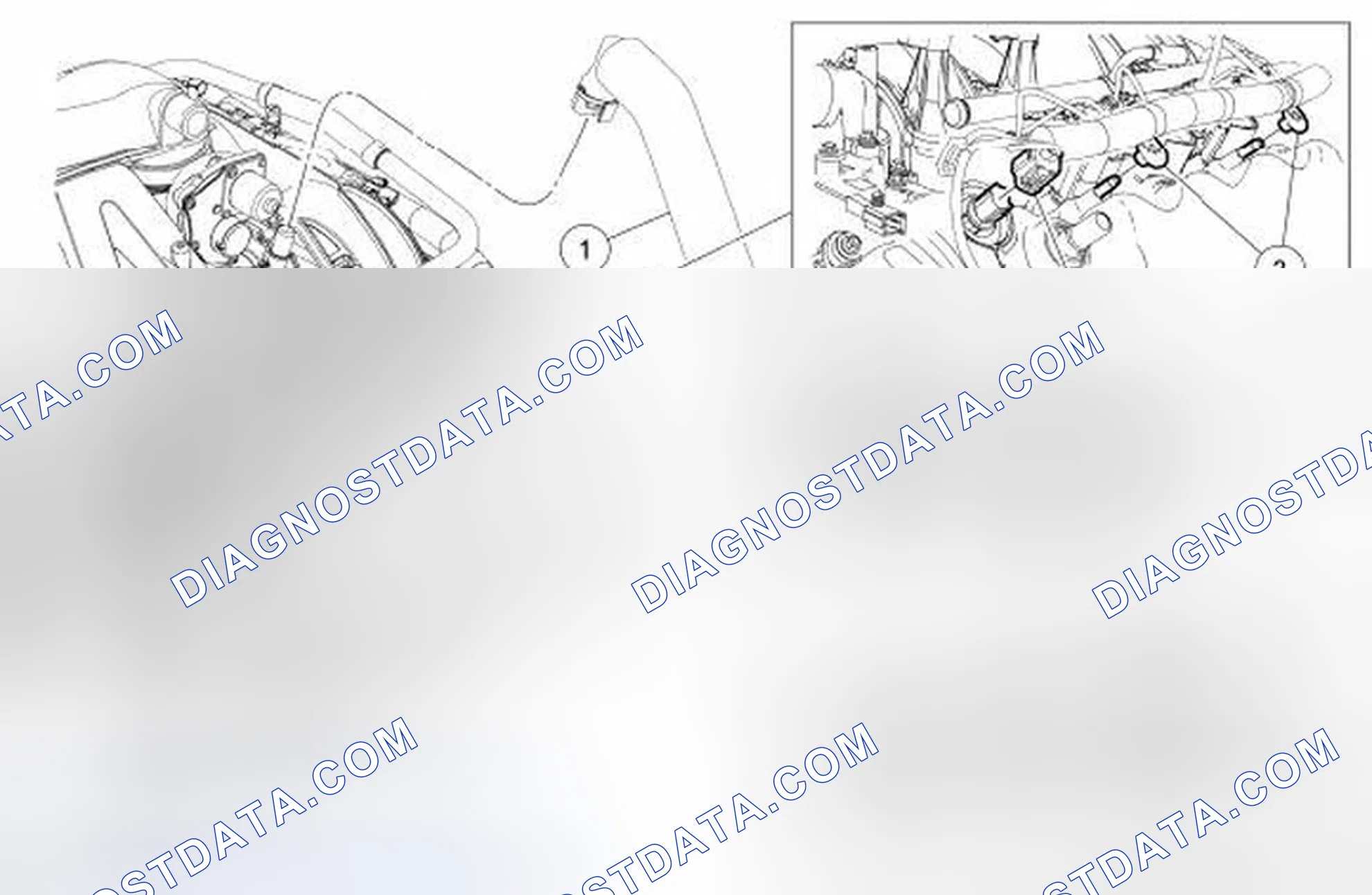 Scheme 3: PCV Tube, Engine Wiring Harness Retainers and Variable Camshaft Timing (VCT) Solenoid Electrical Con