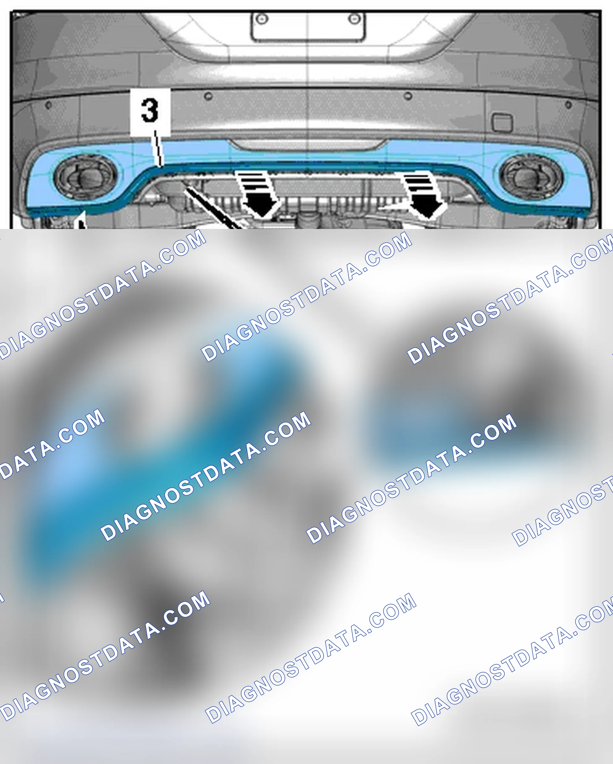 Scheme 52: REAR BUMPER SPOILER