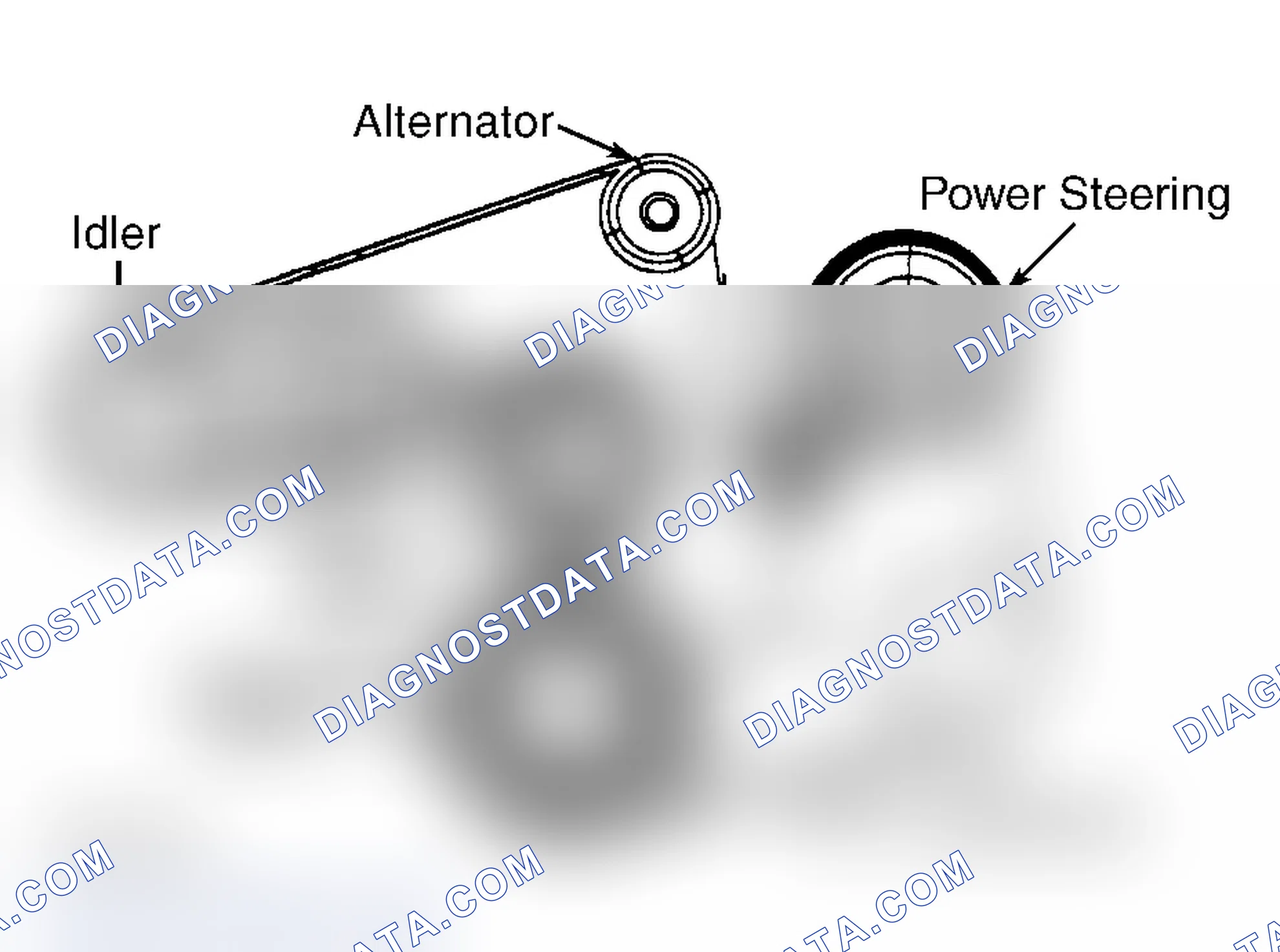 Scheme 29: Drive Belt Routing (1998 3.8L Windstar)