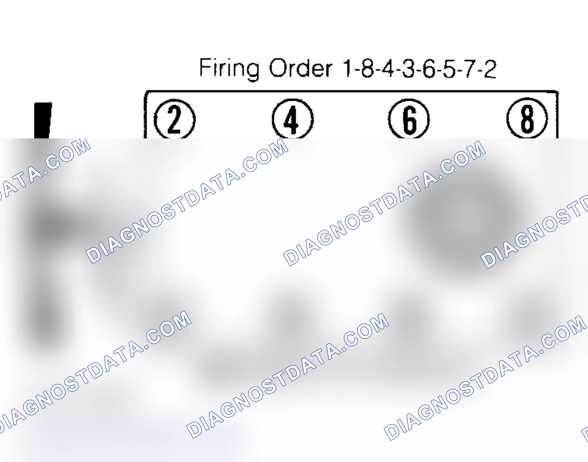 Scheme 2: Firing Order & Timing Marks (5.0L, 5.7L & 7.4L)