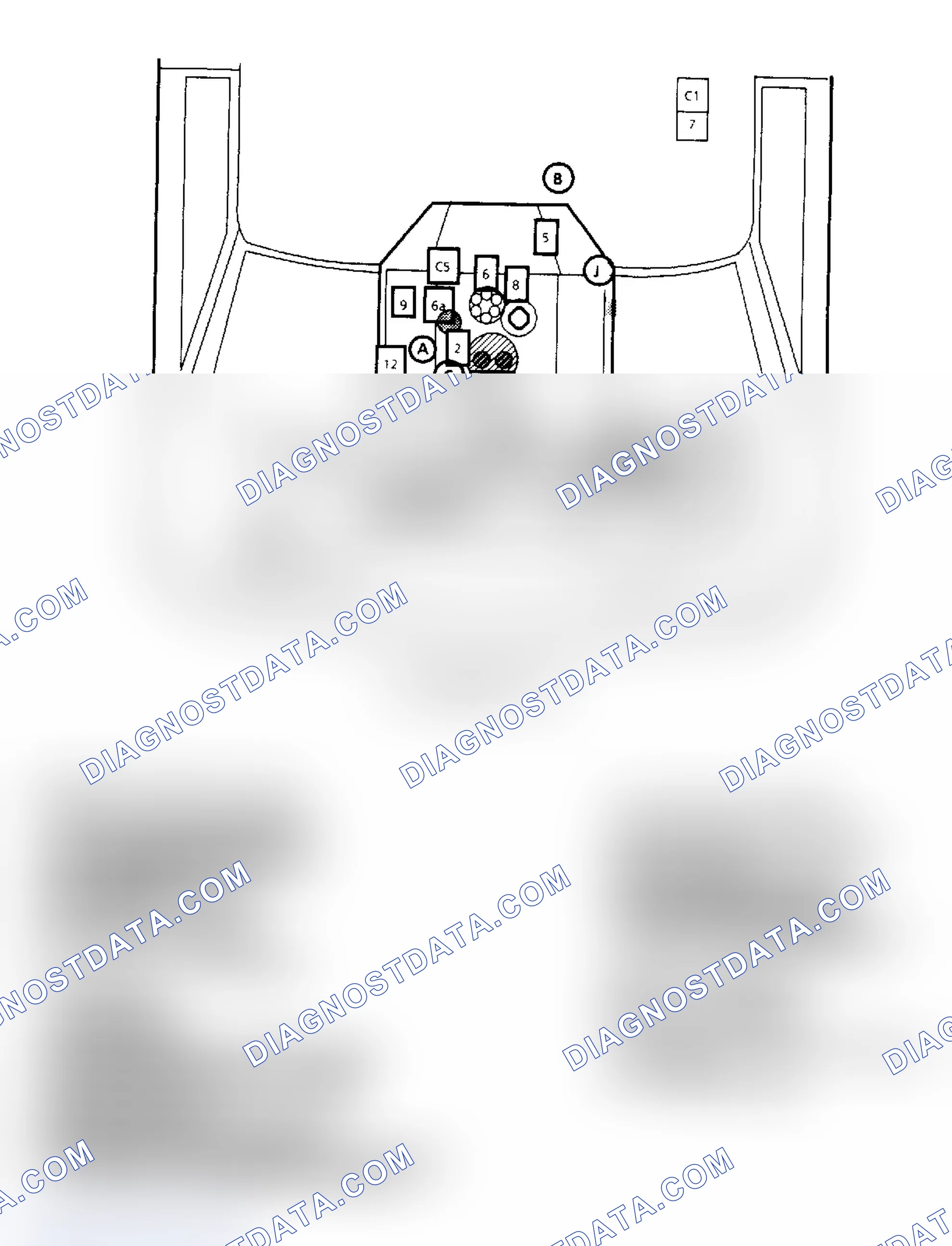 Scheme 146: Component Locations for "G" Series 4.3L