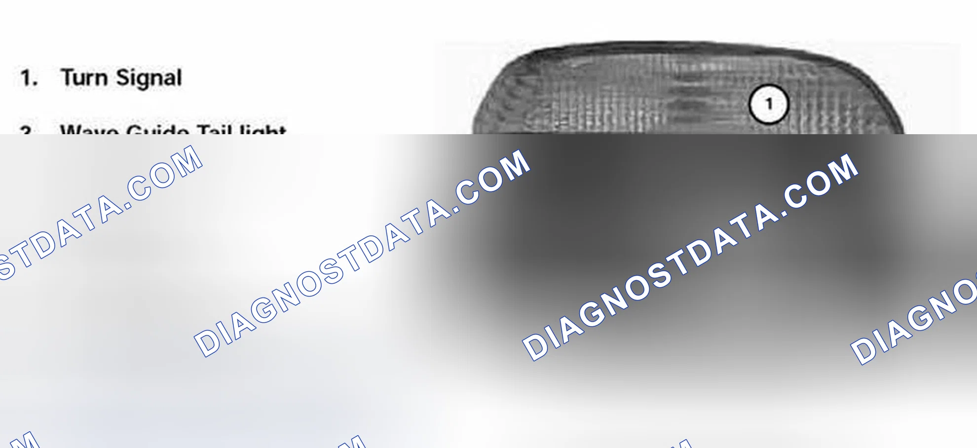 Scheme 128: Identifying Sedan Left Tail Light Housing