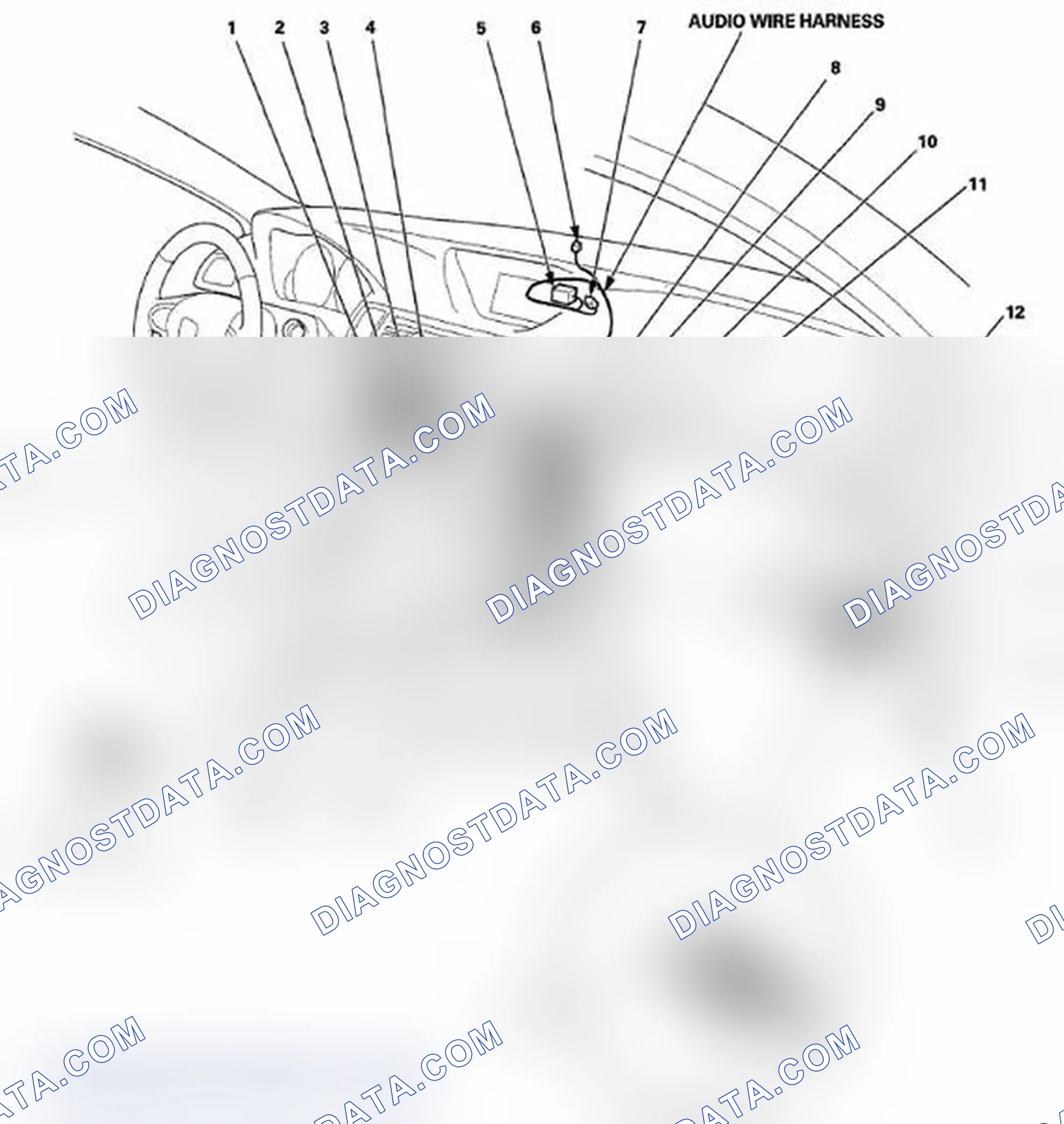 Scheme 32: Identifying Audio Wire Harness (Without Navigation)
