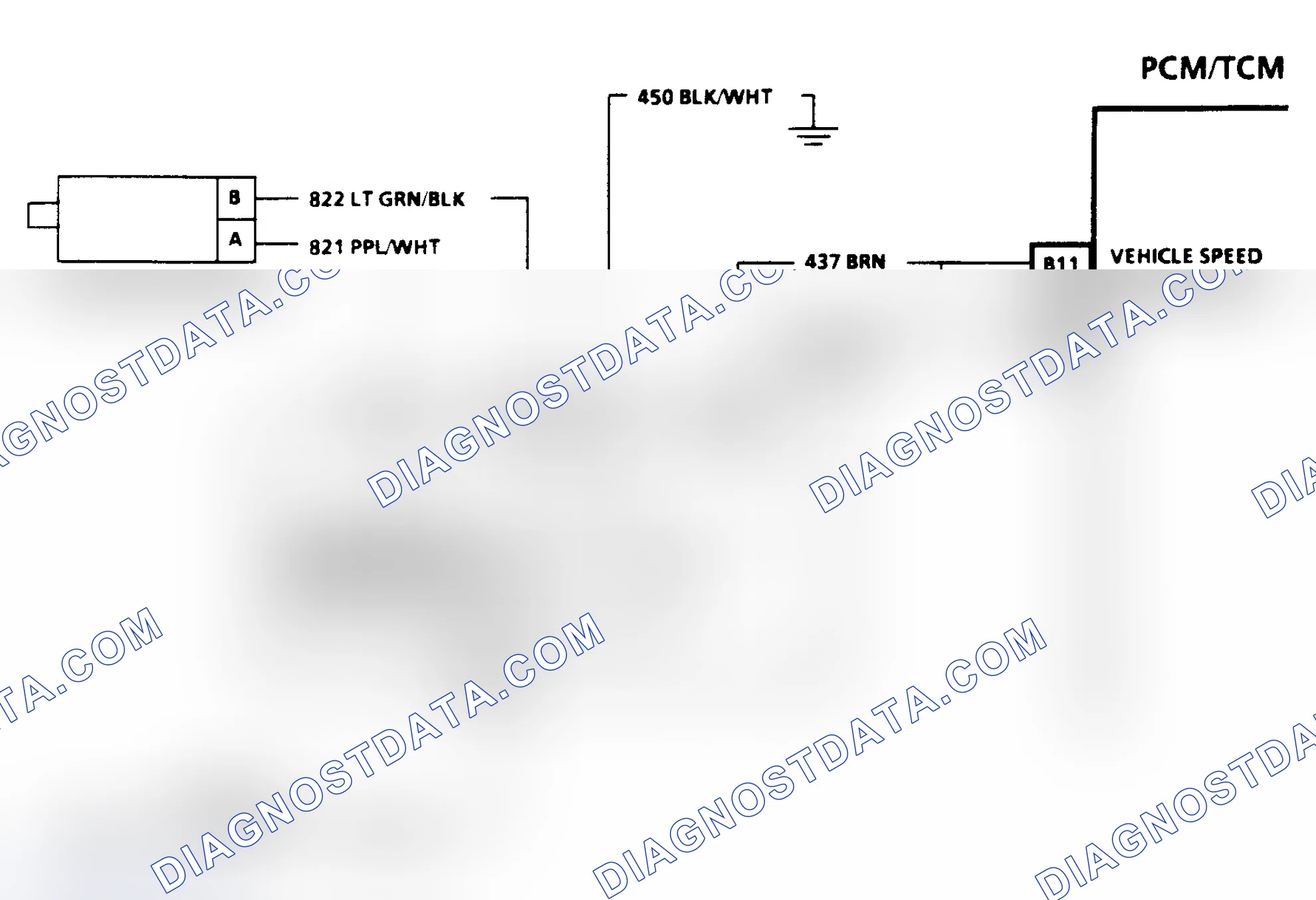 Scheme 320: OUTPUT SPEED SENSOR CIRCUIT CHECK - 2WD - "C" & "K" SERIES